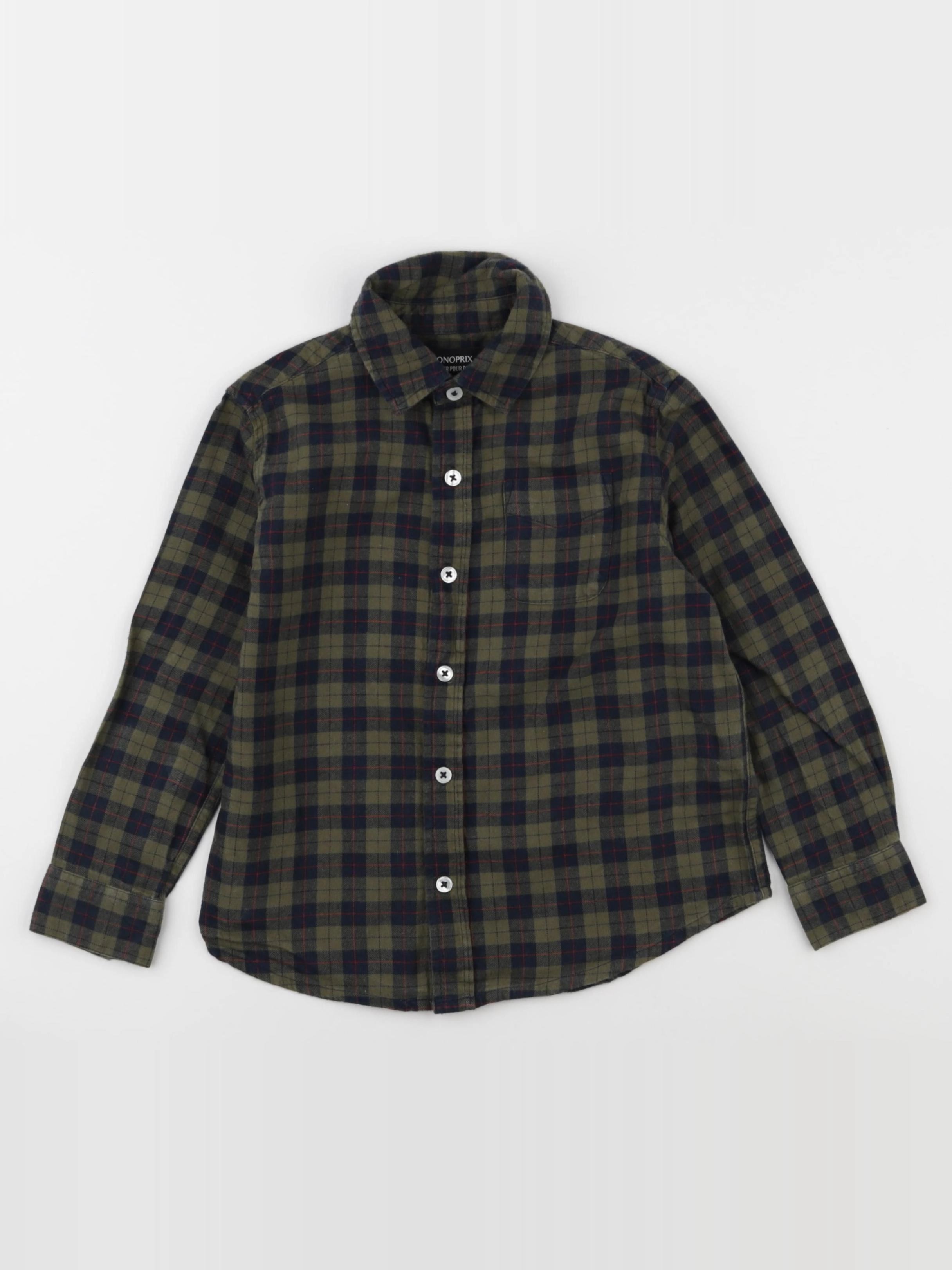 Monoprix - chemise vert - 4 ans