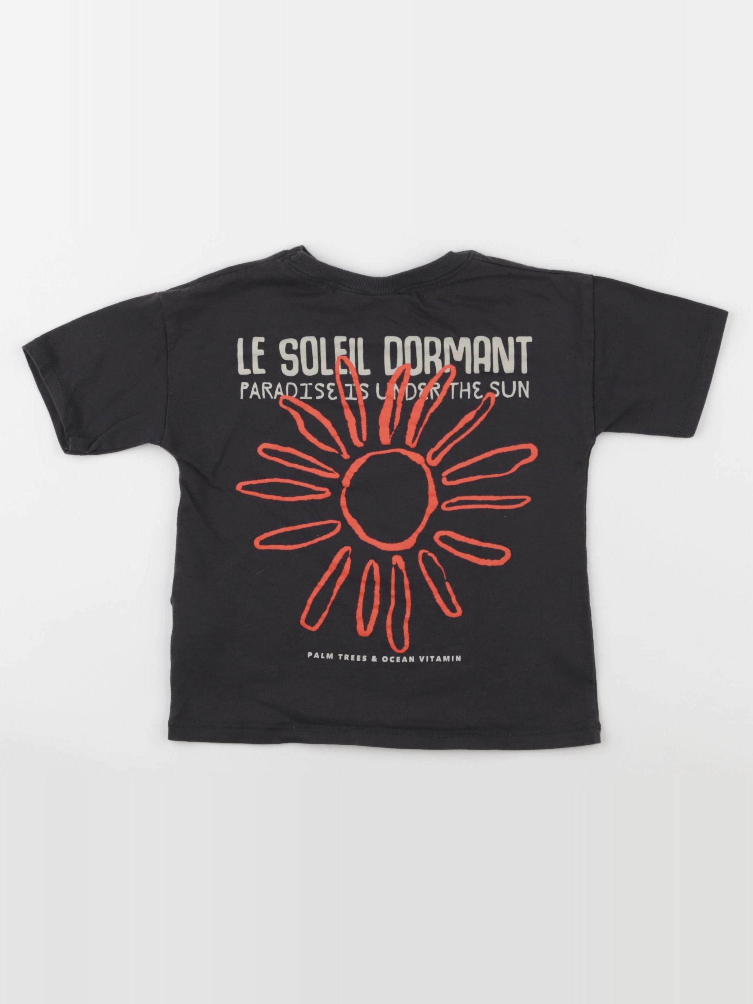 Zara - tee-shirt imprimé au dos gris - 4 ans