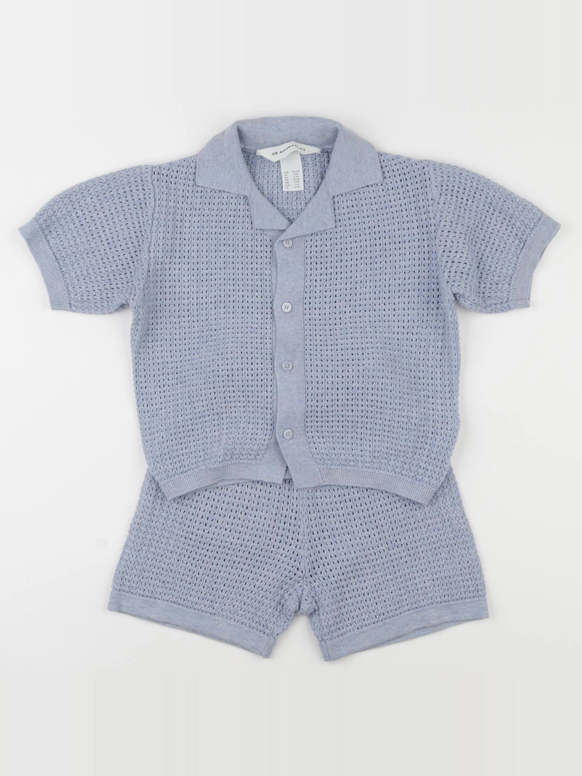 H&M - ensemble bleu - 2/4 ans