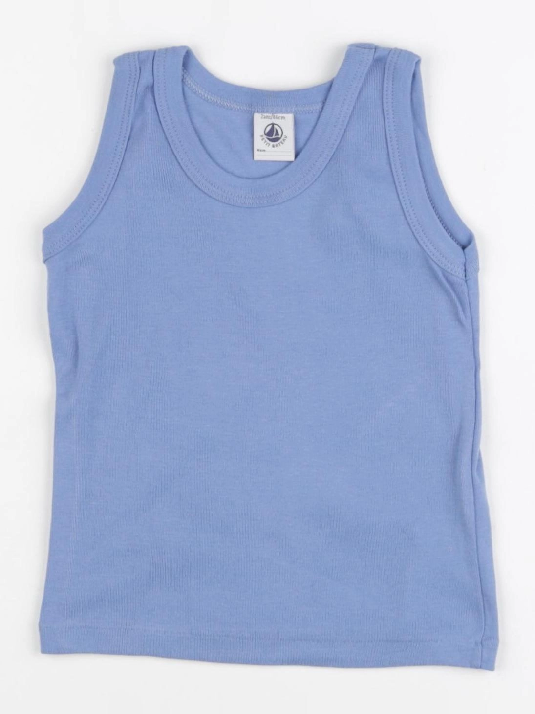 Petit Bateau - maillot de corps bleu - 2 ans