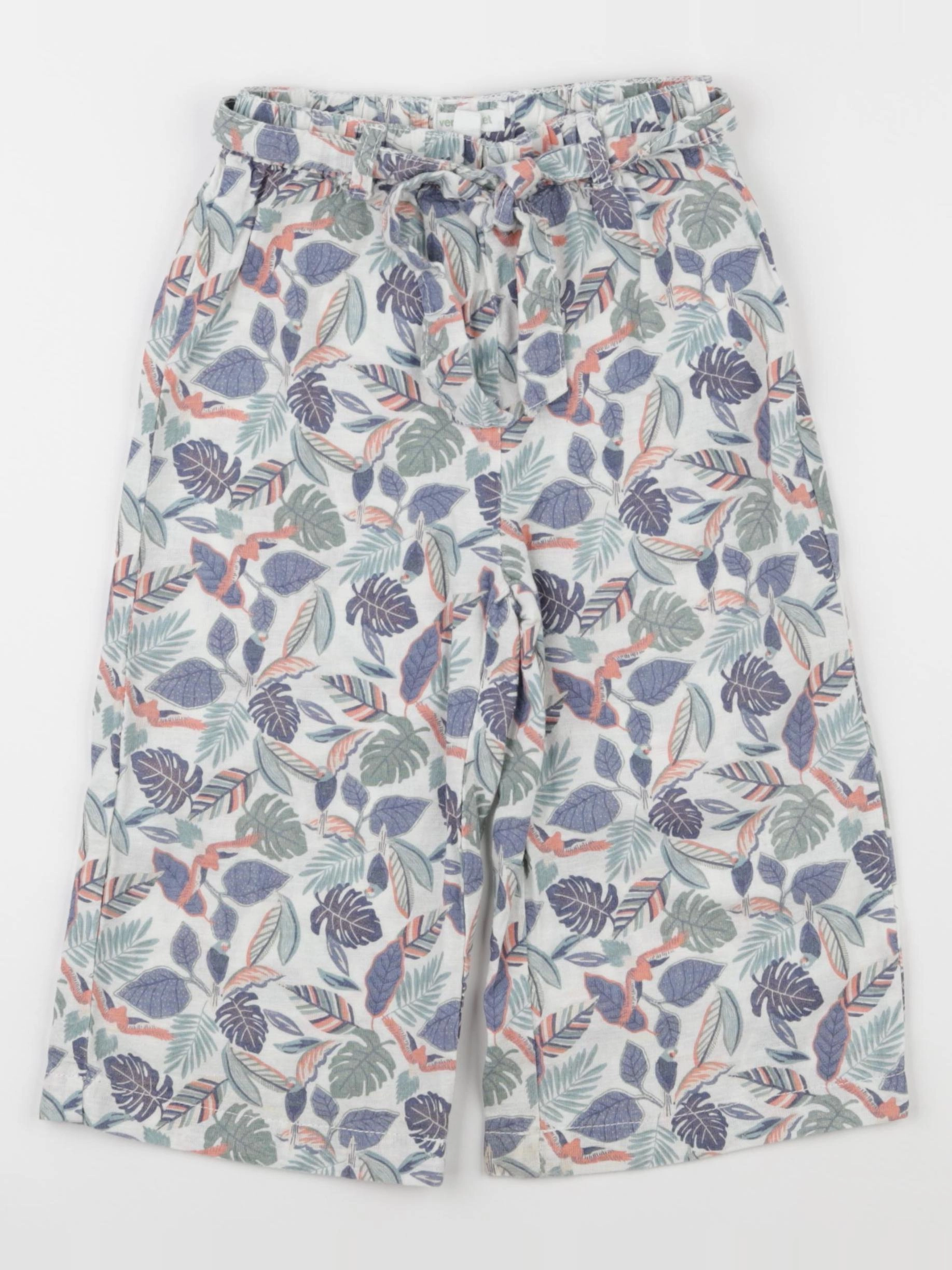 Vertbaudet - pantalon blanc - 4 ans