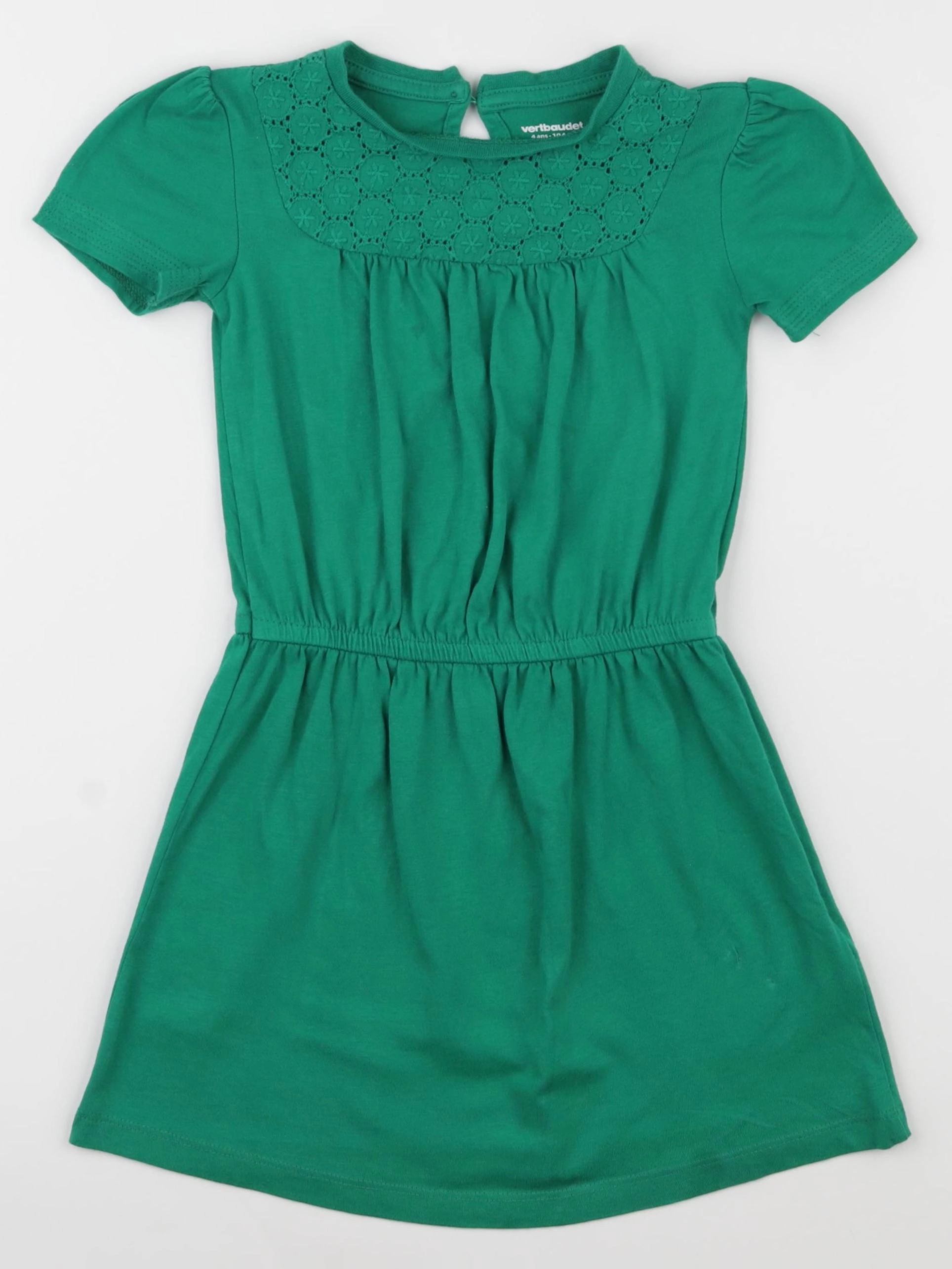 Vertbaudet - robe vert - 4 ans