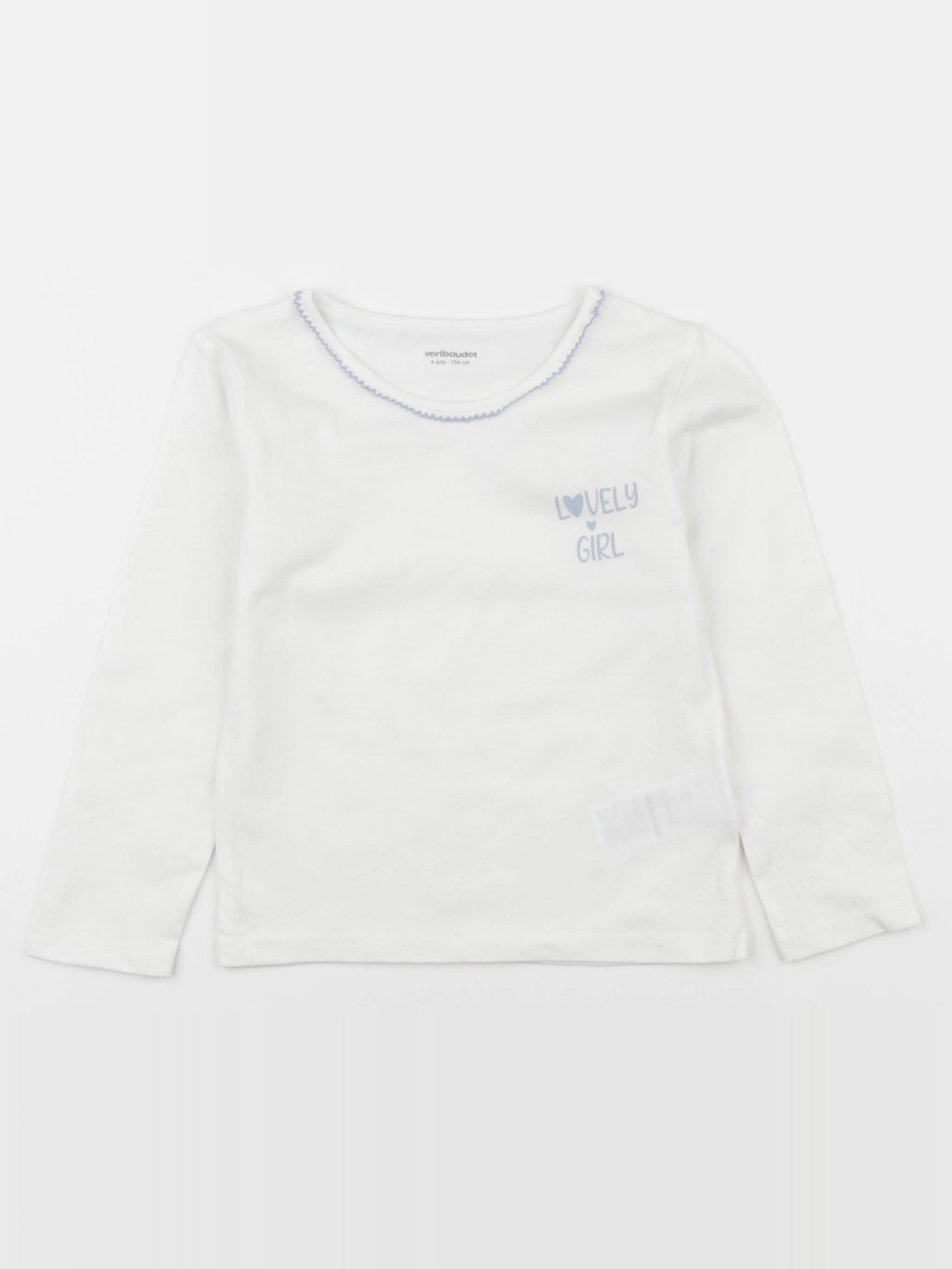 Vertbaudet - maillot de corps blanc - 8 ans