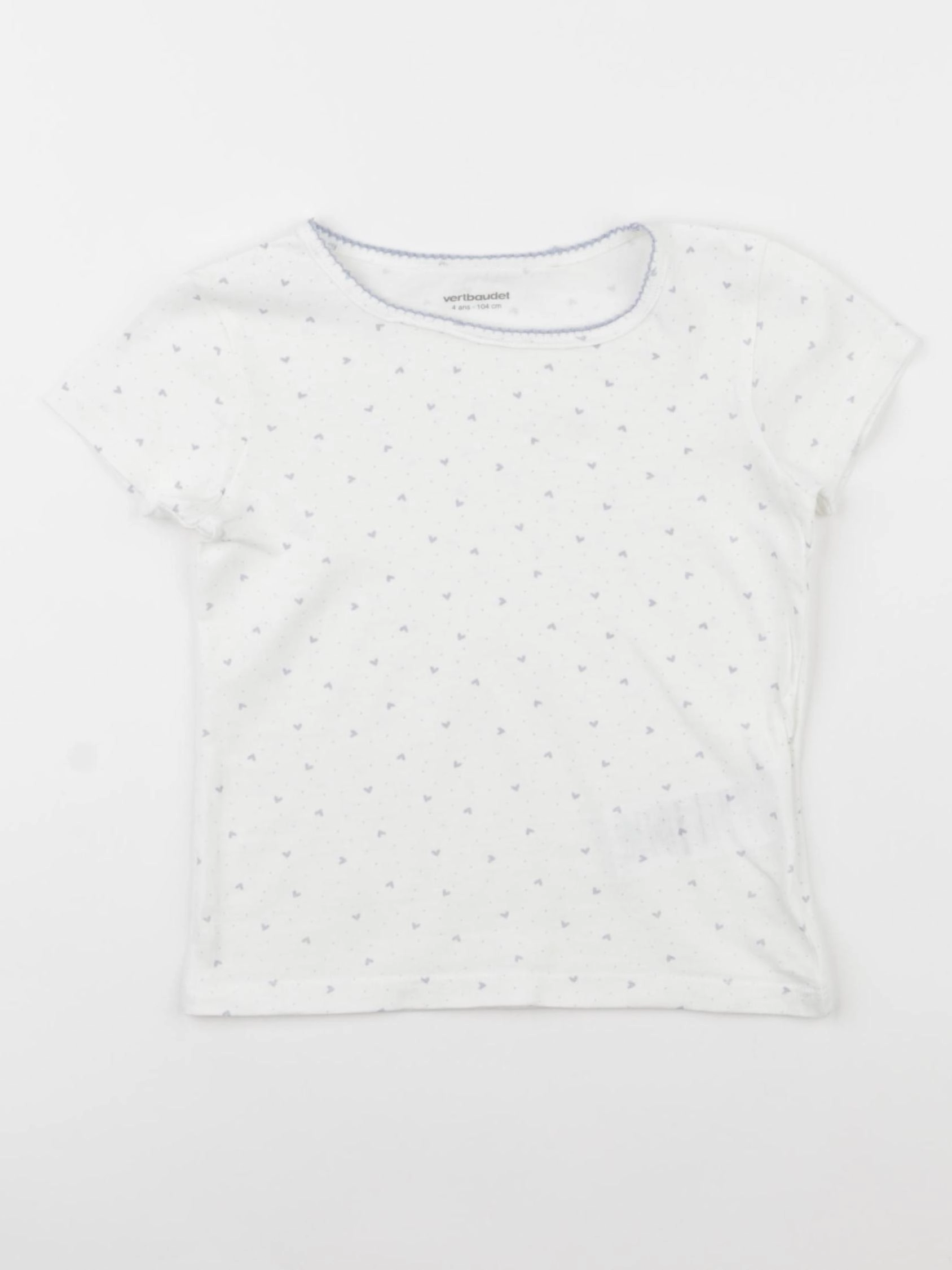 Vertbaudet - maillot de corps blanc - 4 ans