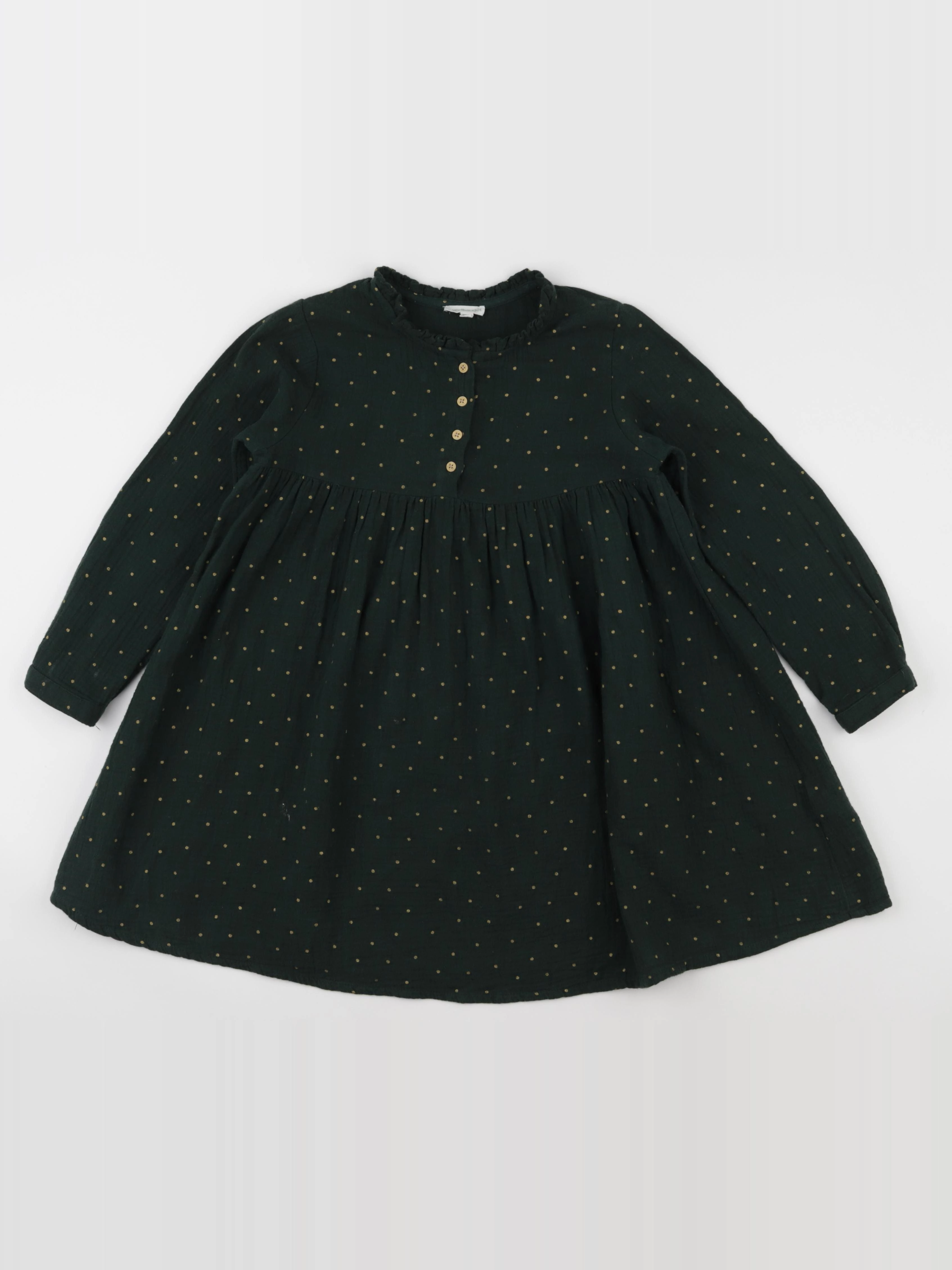 Vertbaudet - robe vert - 7 ans