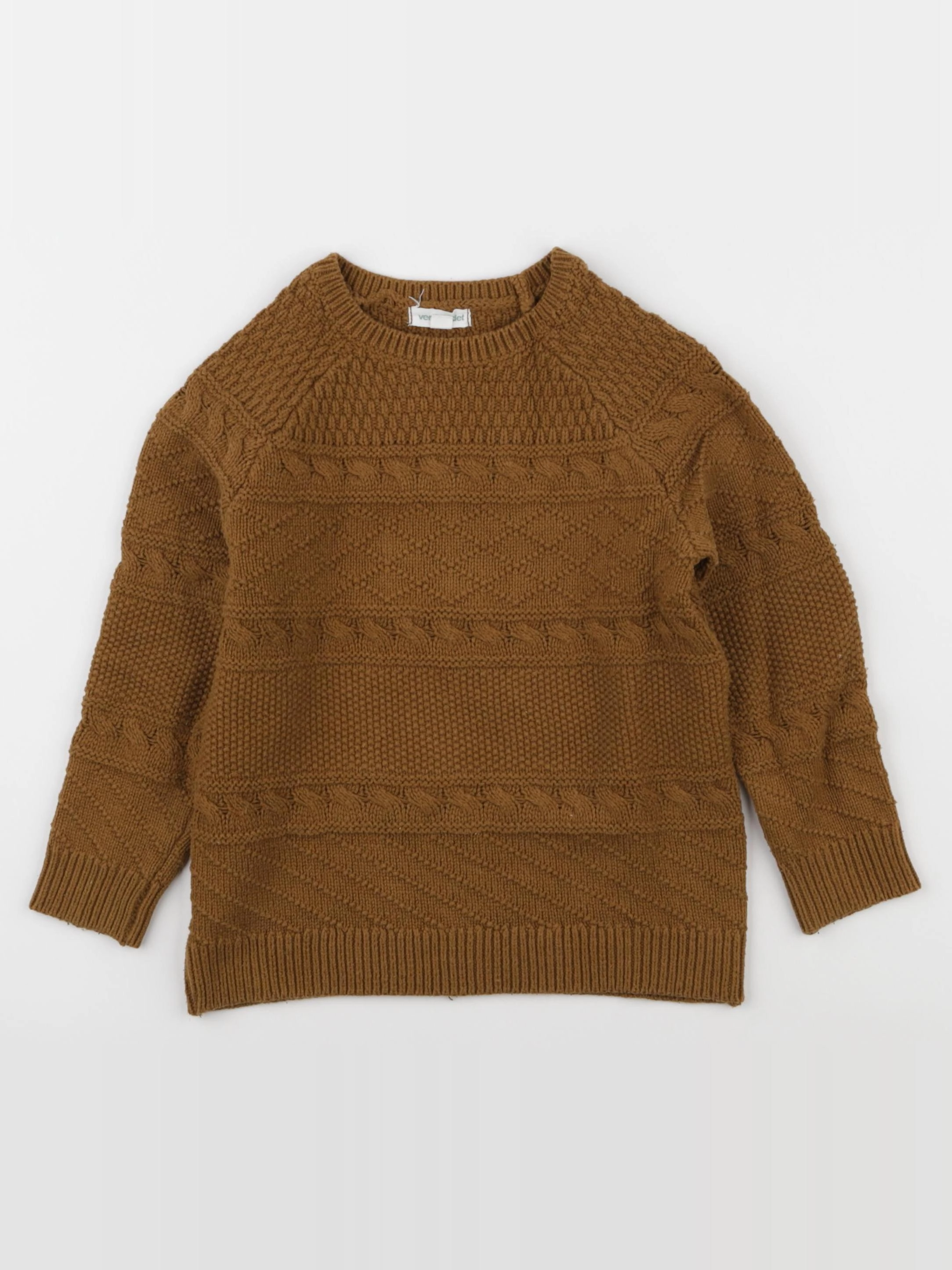 Vertbaudet - pull marron - 4 ans
