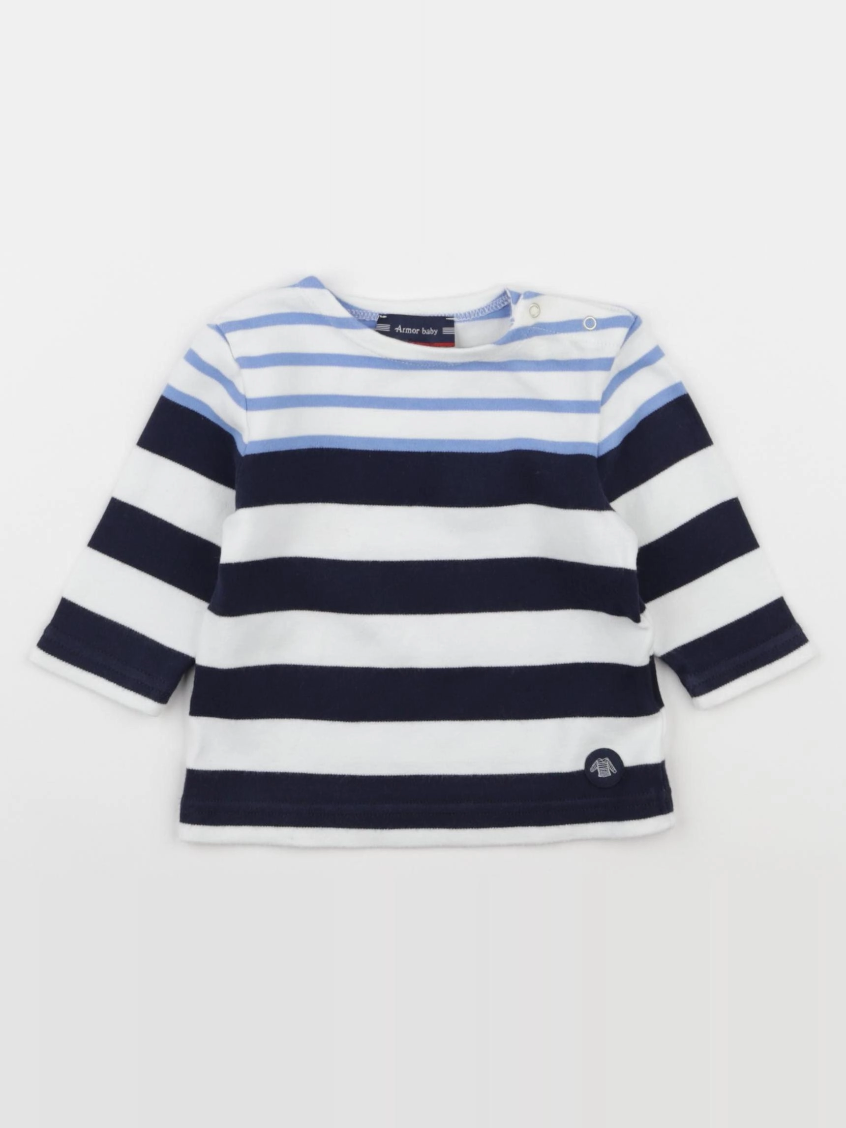 Armor Lux - tee-shirt bleu - 6 mois