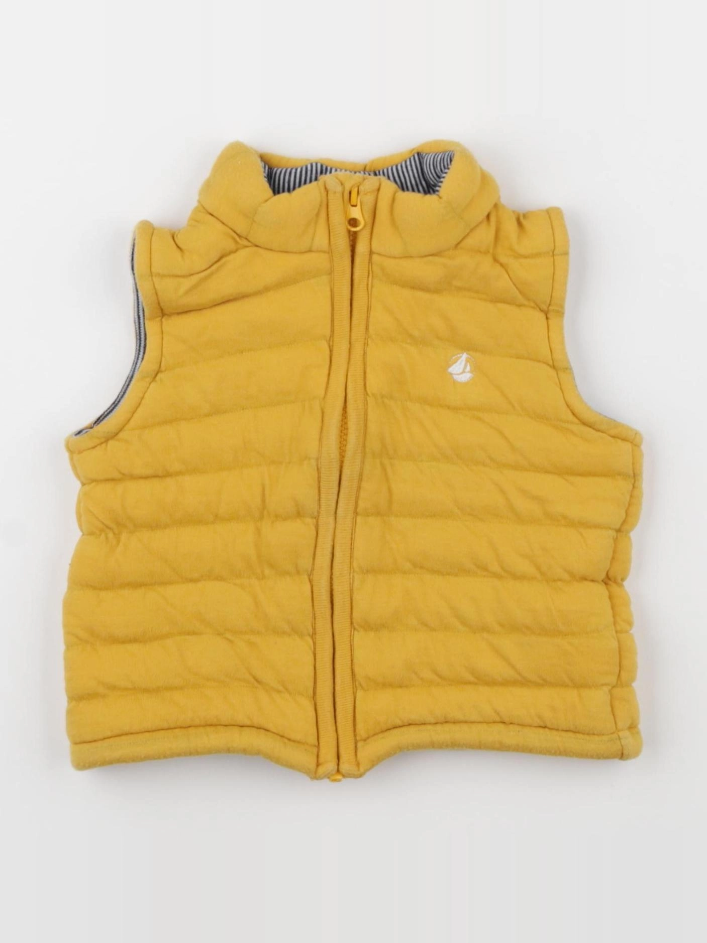 Petit Bateau - sweat jaune - 12 mois