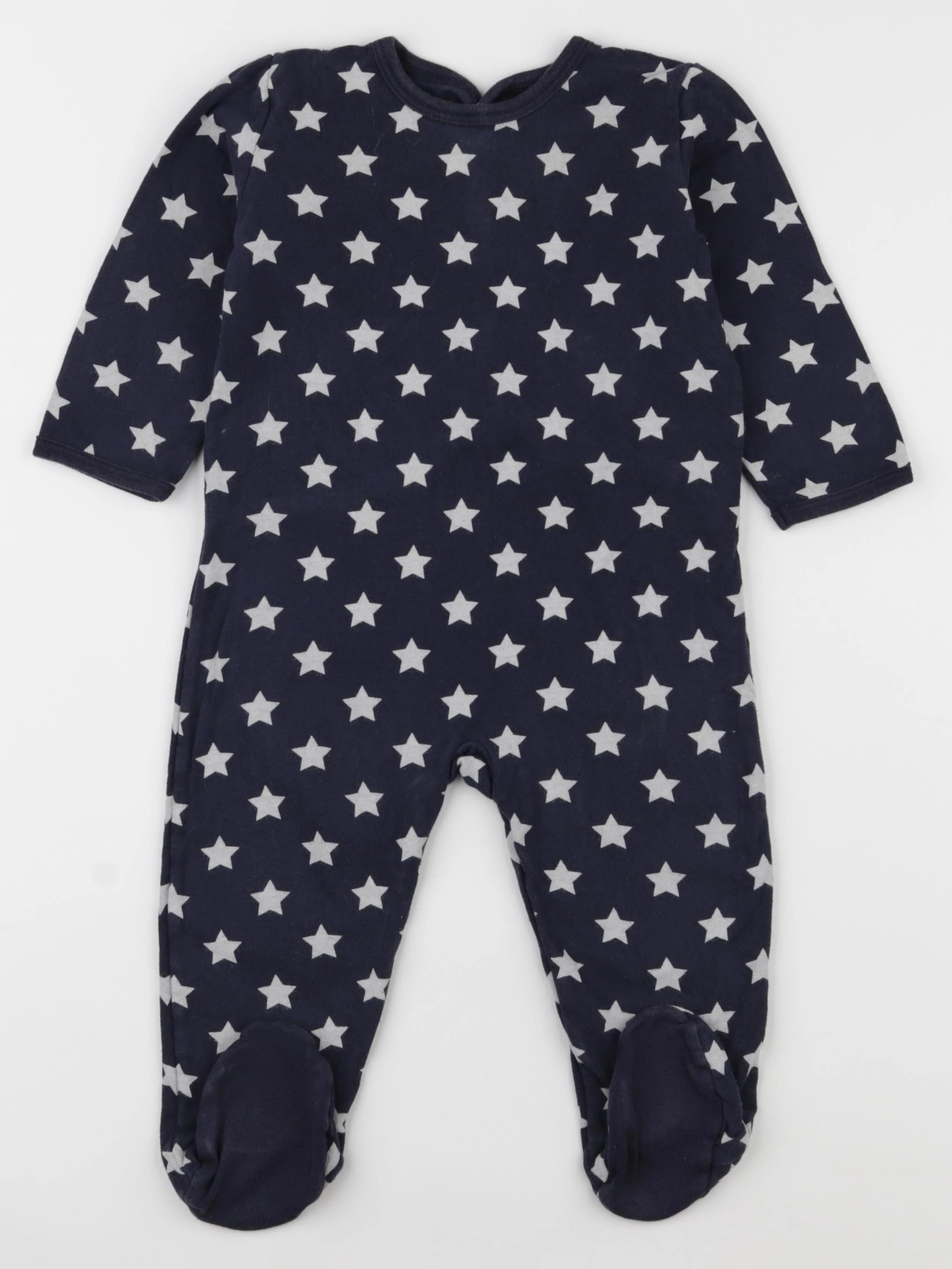 Petit Bateau - pyjama coton bleu - 18 mois