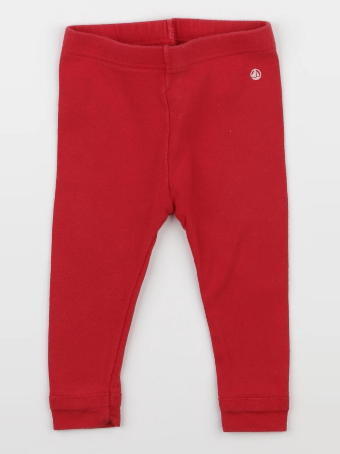 Petit Bateau - legging rouge - 6 mois