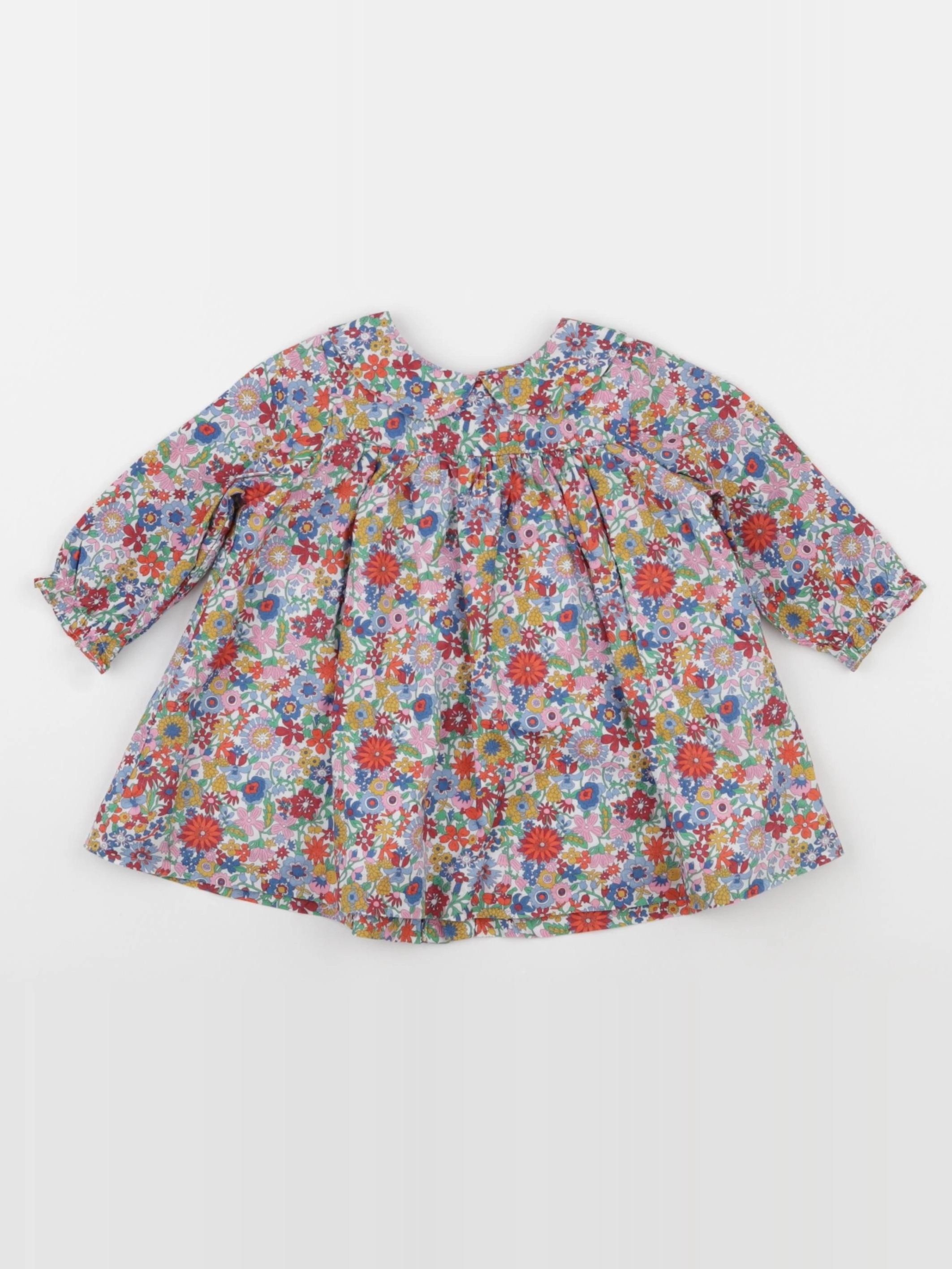 Jacadi - robe liberty multicolore - 6 mois