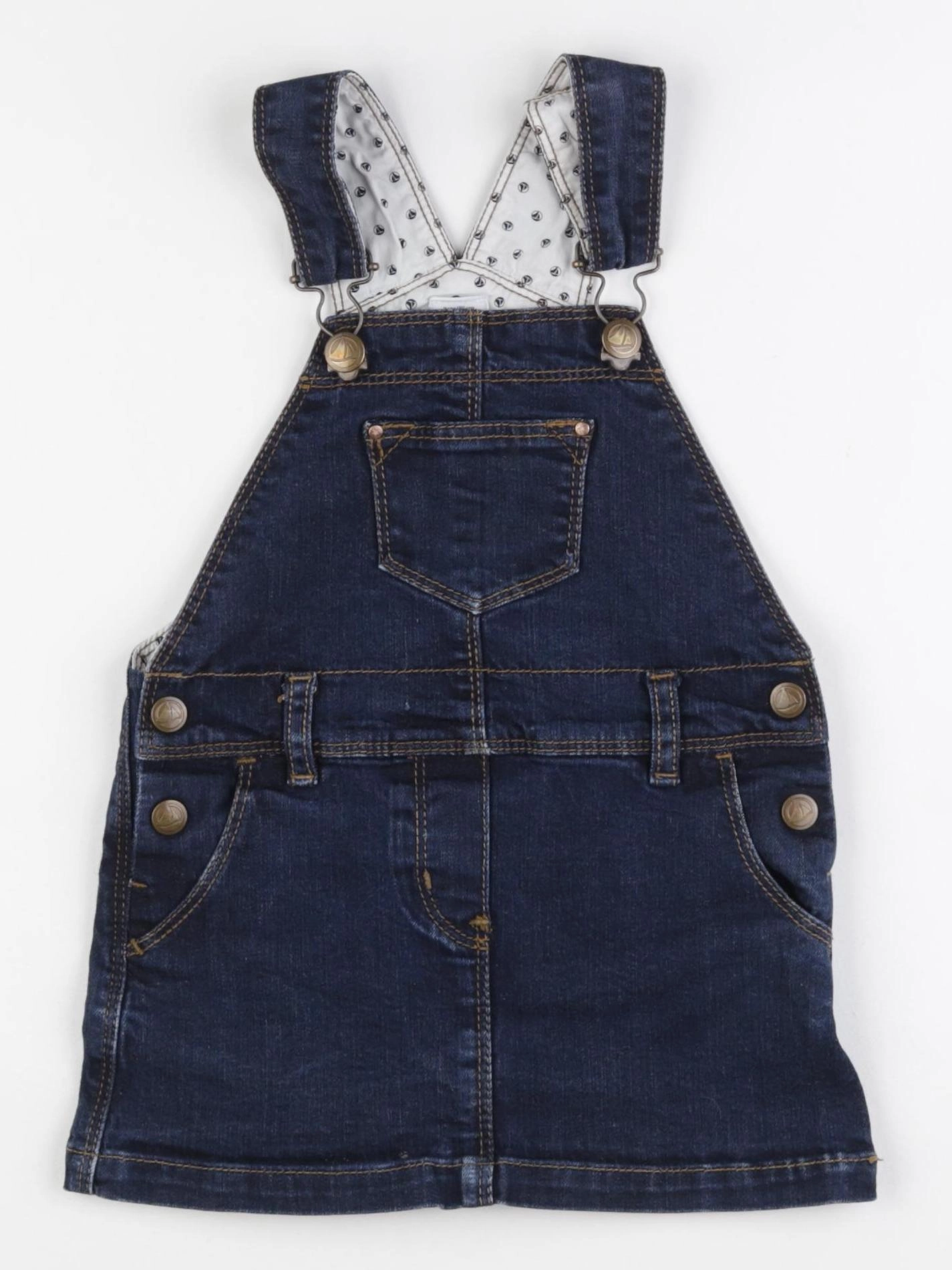 Petit Bateau - robe bleu - 3 ans