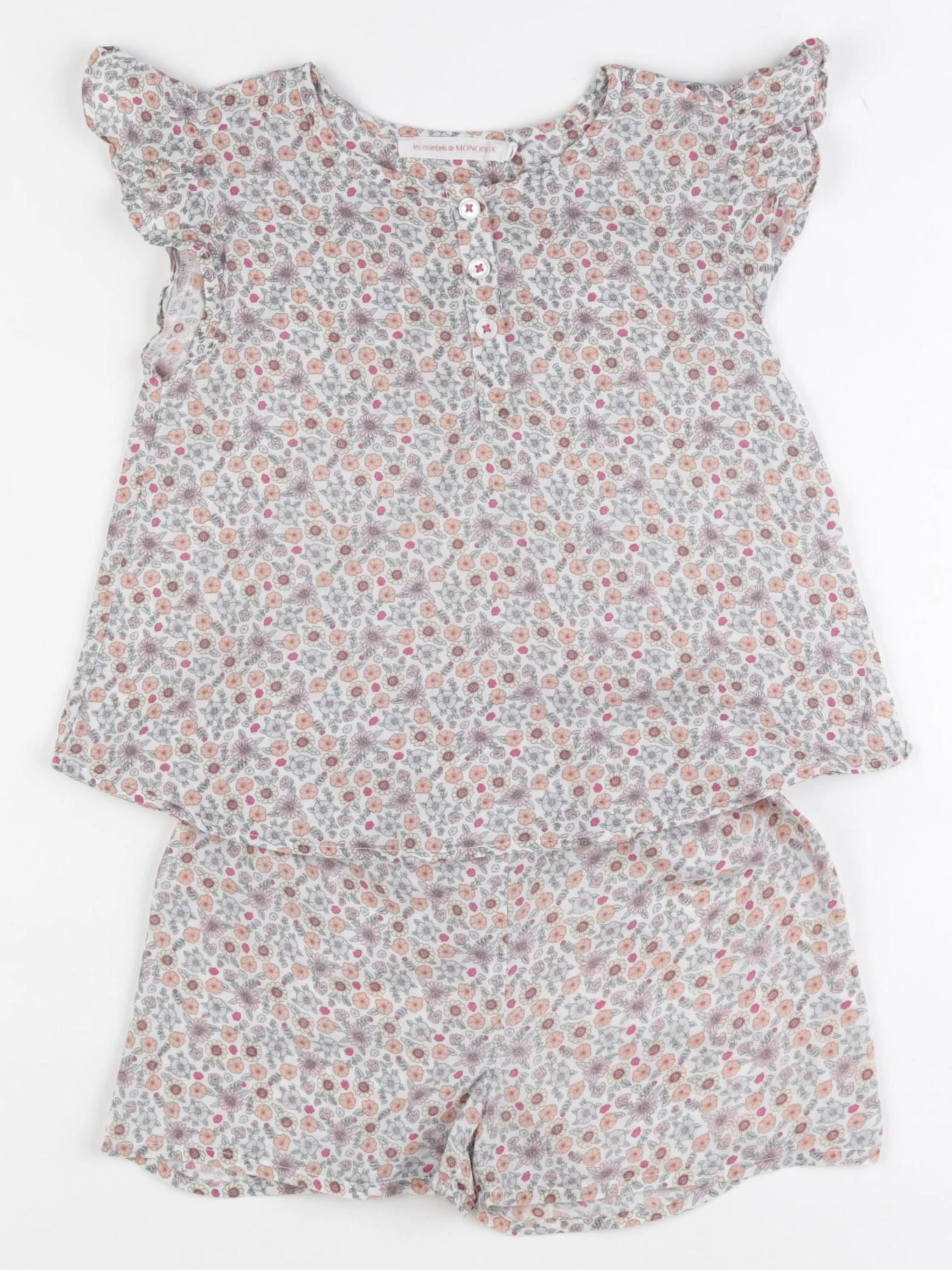 Monoprix - pyjama coton multicolore - 4 ans