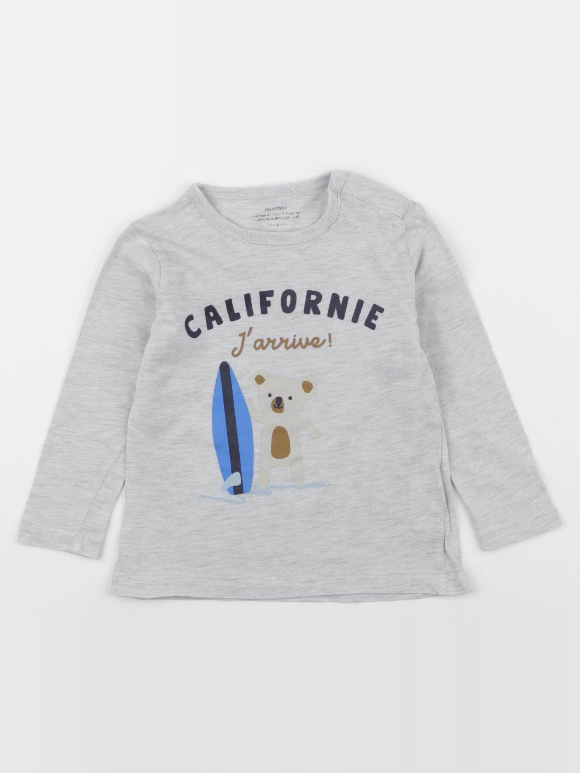 Boutchou - tee-shirt gris - 24 mois