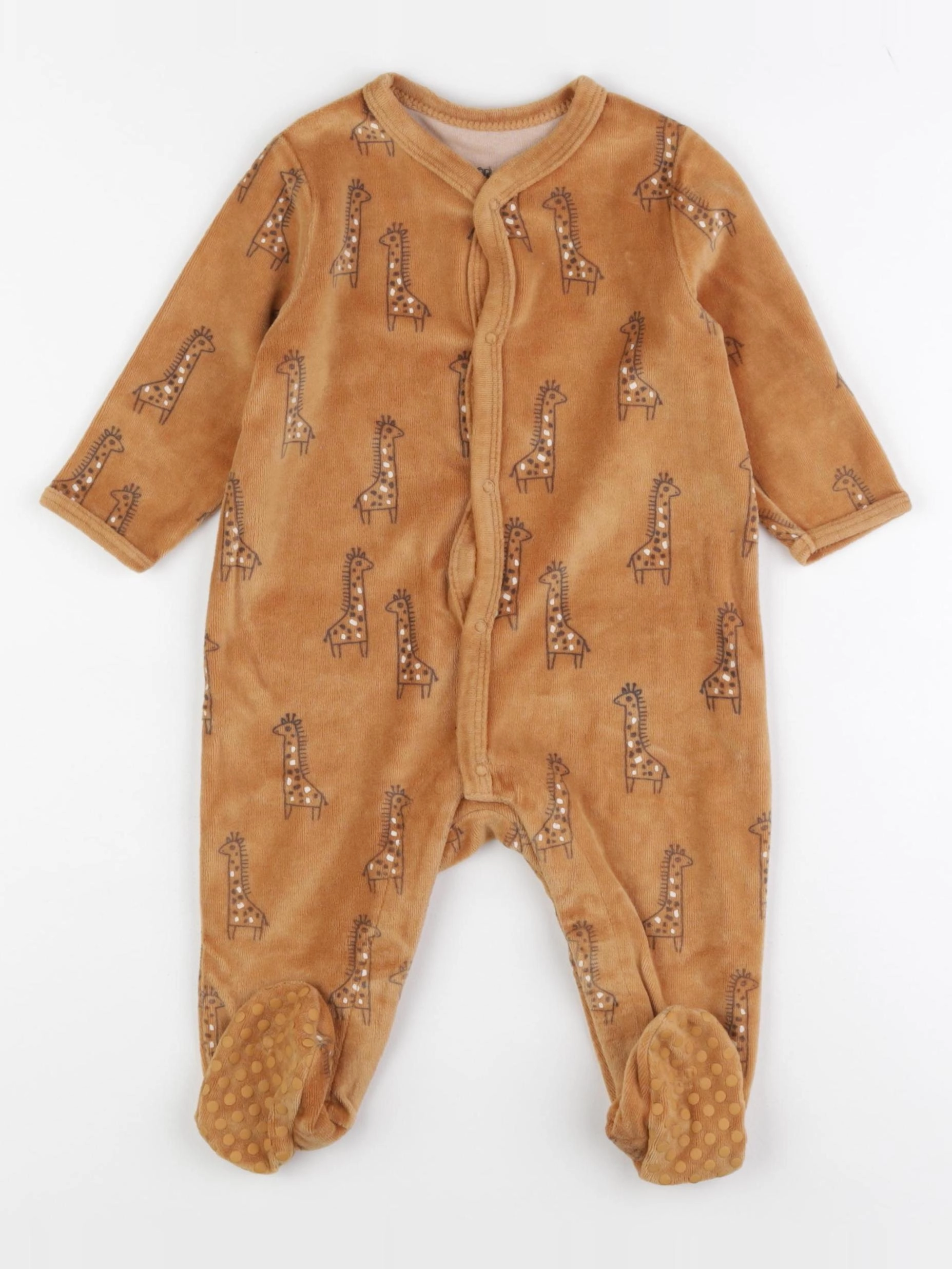 La Redoute - pyjama velours marron - 12 mois