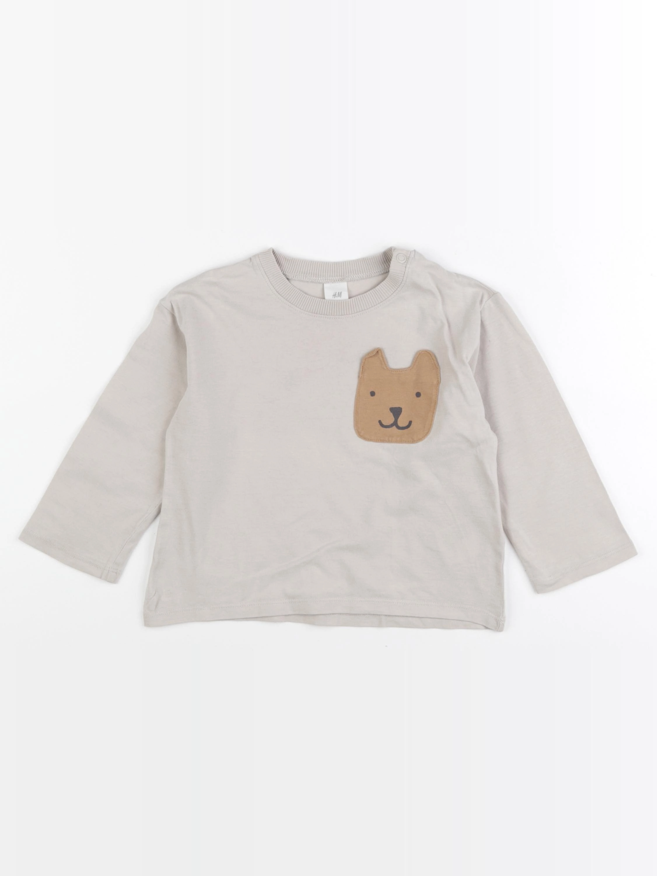 H&M - tee-shirt marron - 12/18 mois