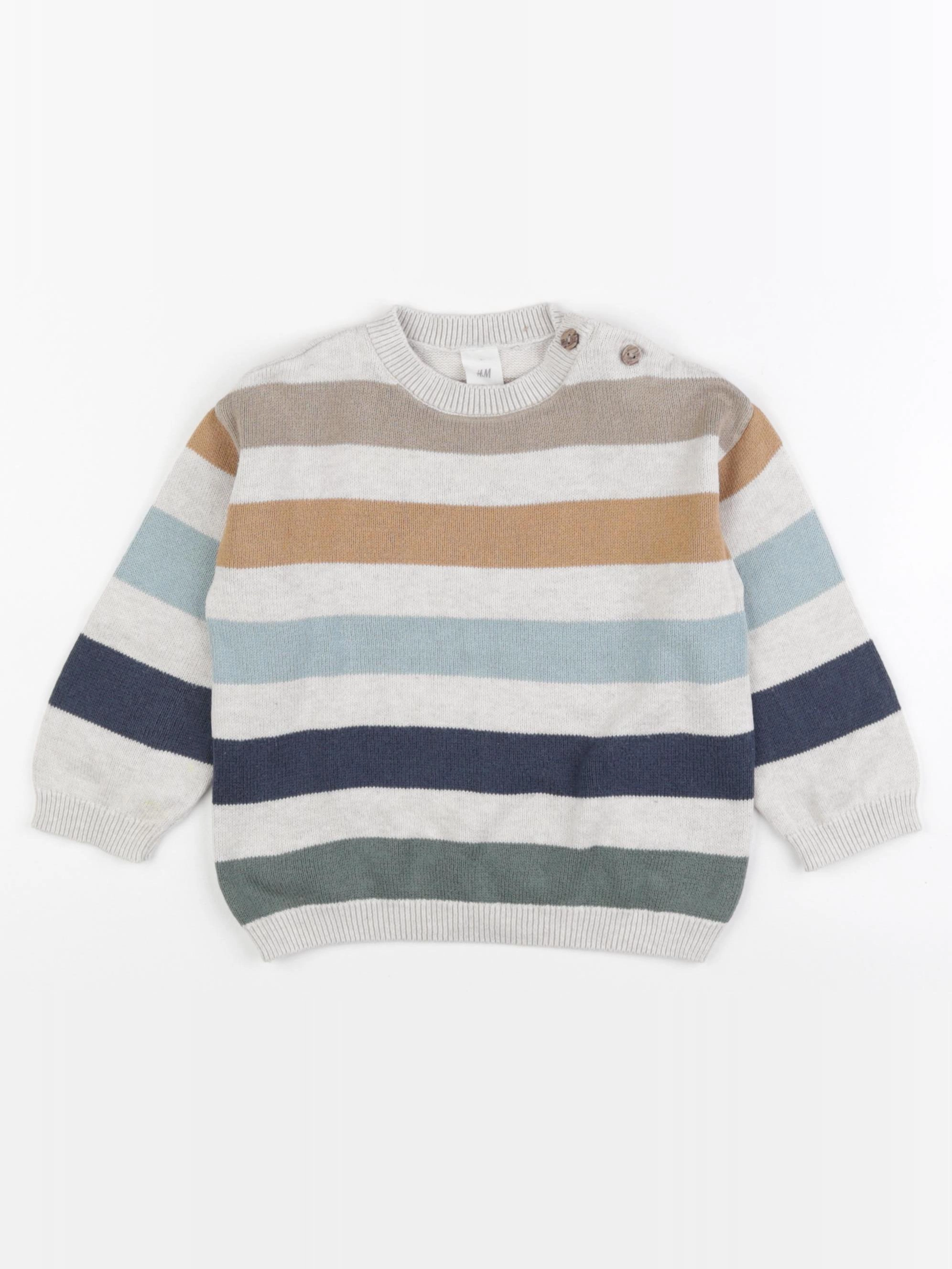 H&M - pull multicolore - 12/18 mois