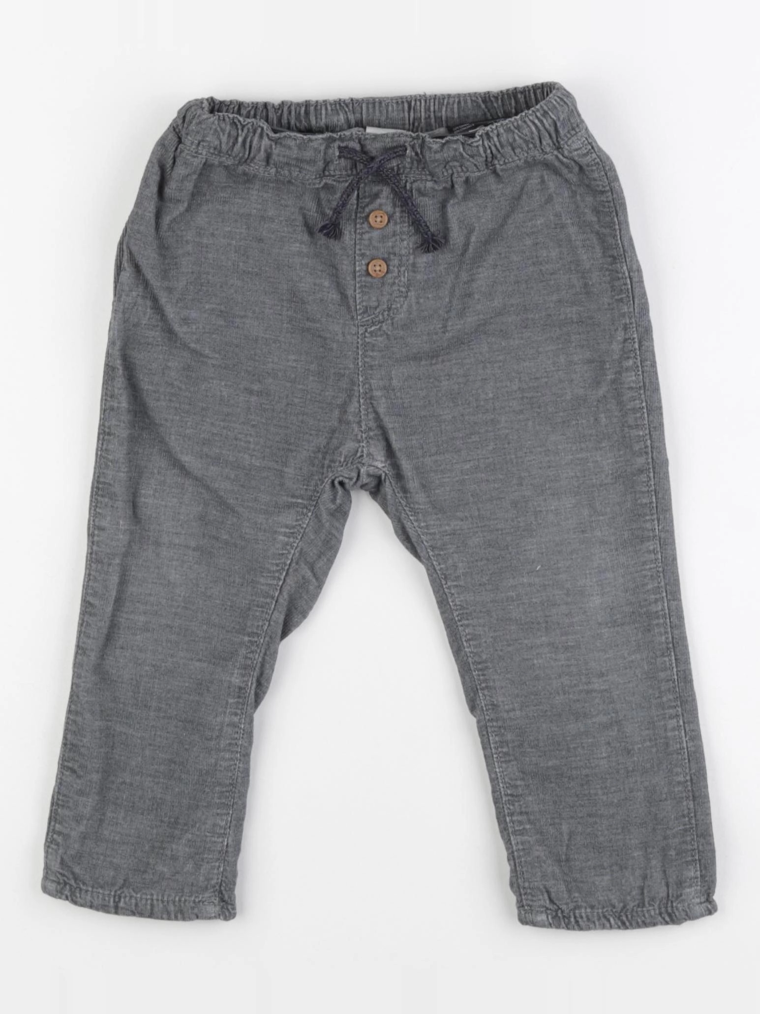 H&M - pantalon gris - 12/18 mois