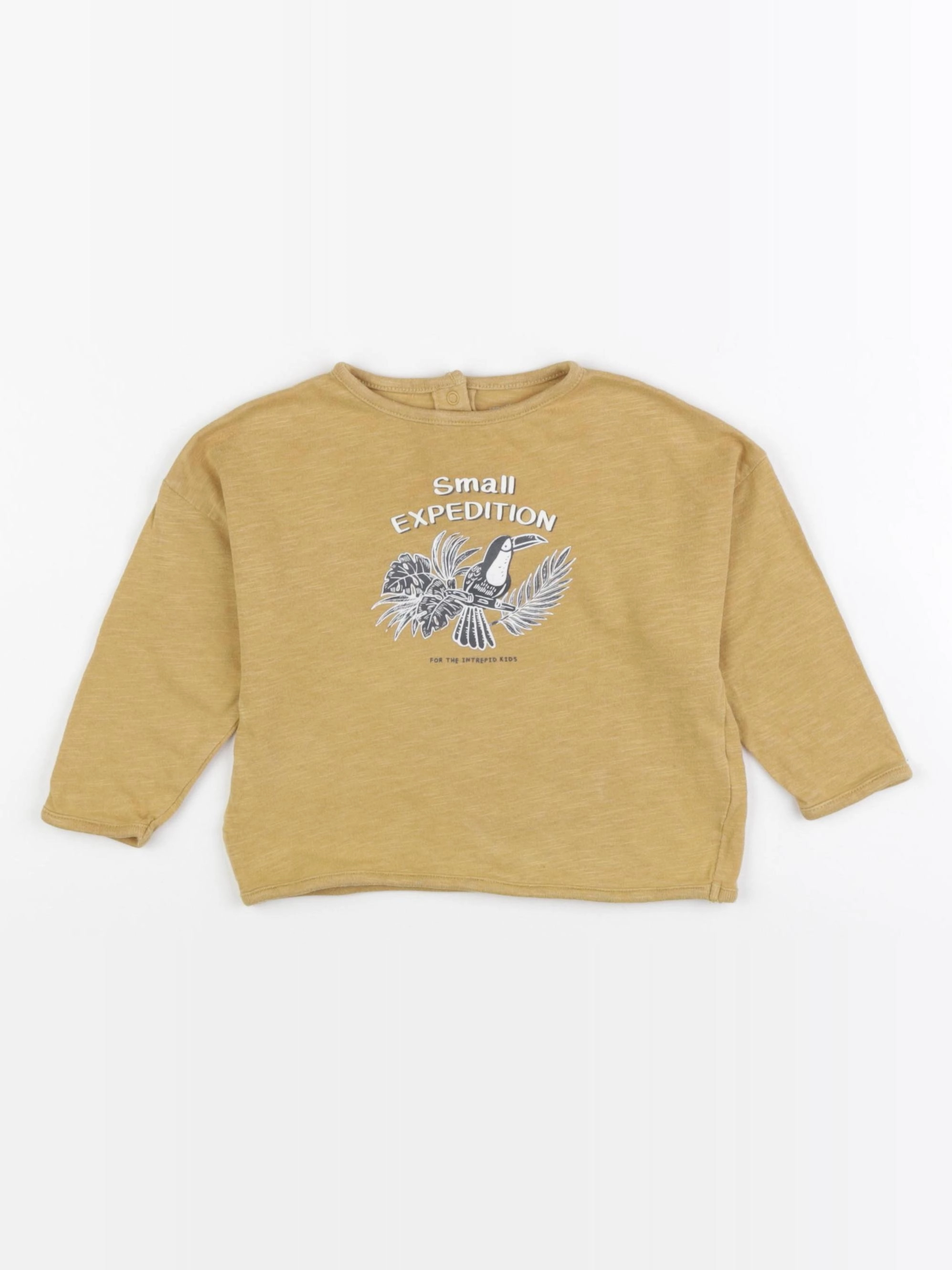 Vertbaudet - tee-shirt jaune - 12 mois