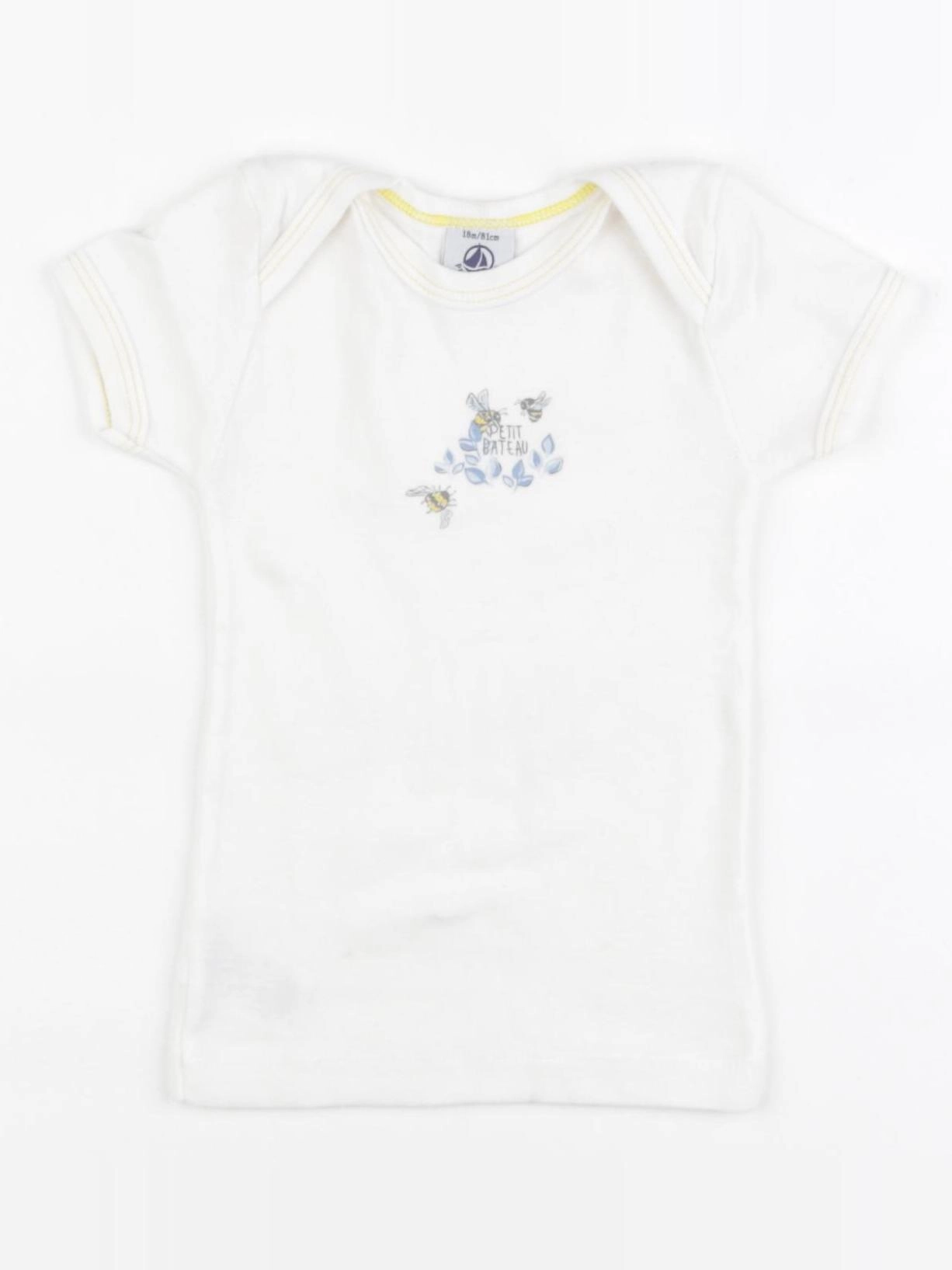 Petit Bateau - maillot de corps blanc - 18 mois