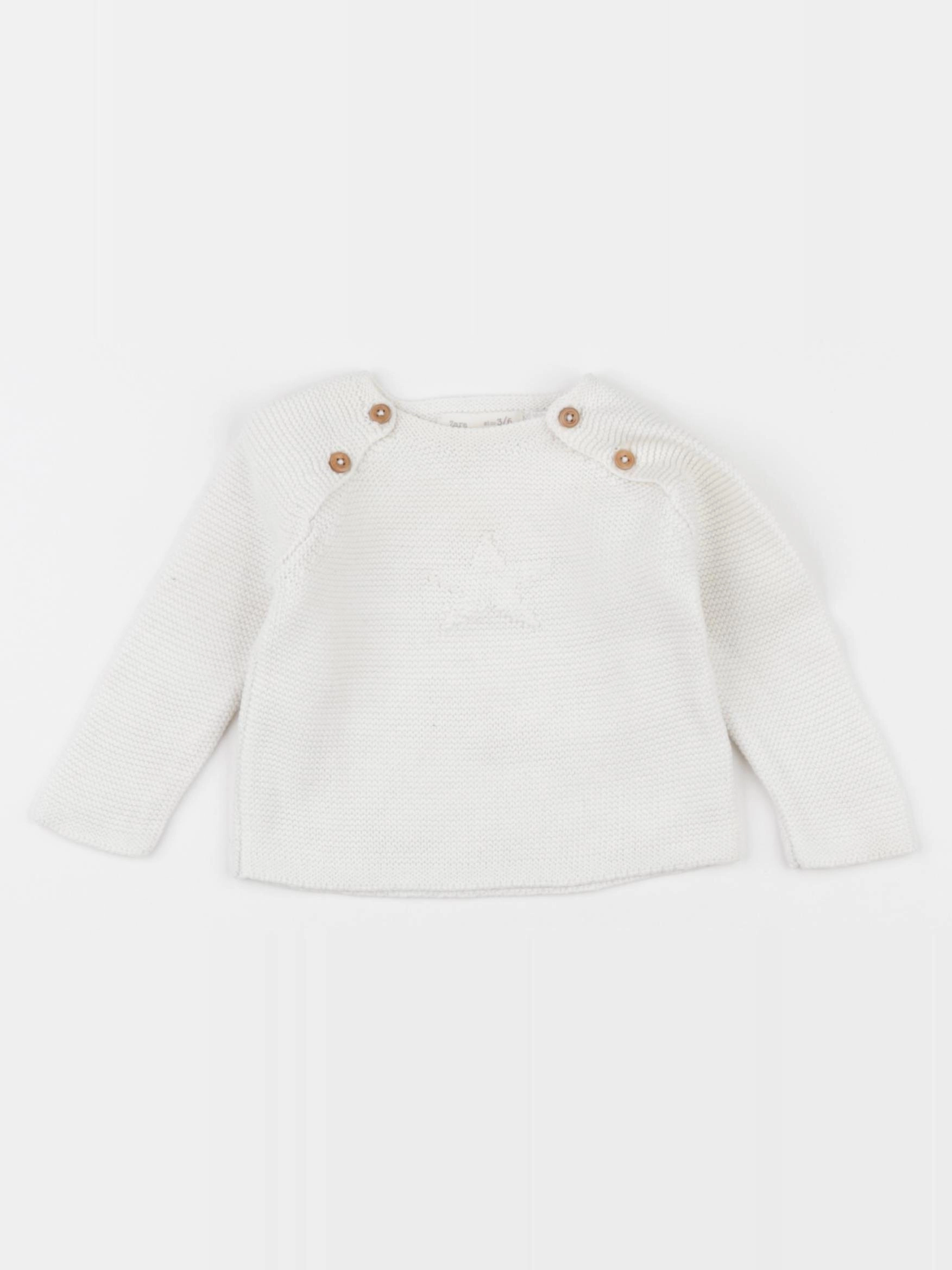 Zara - pull beige - 3/6 mois