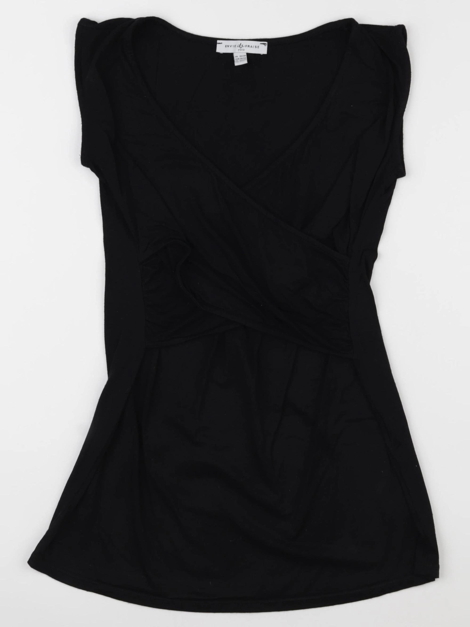 Envie de fraise - tee-shirt allaitement noir - 36 à 38