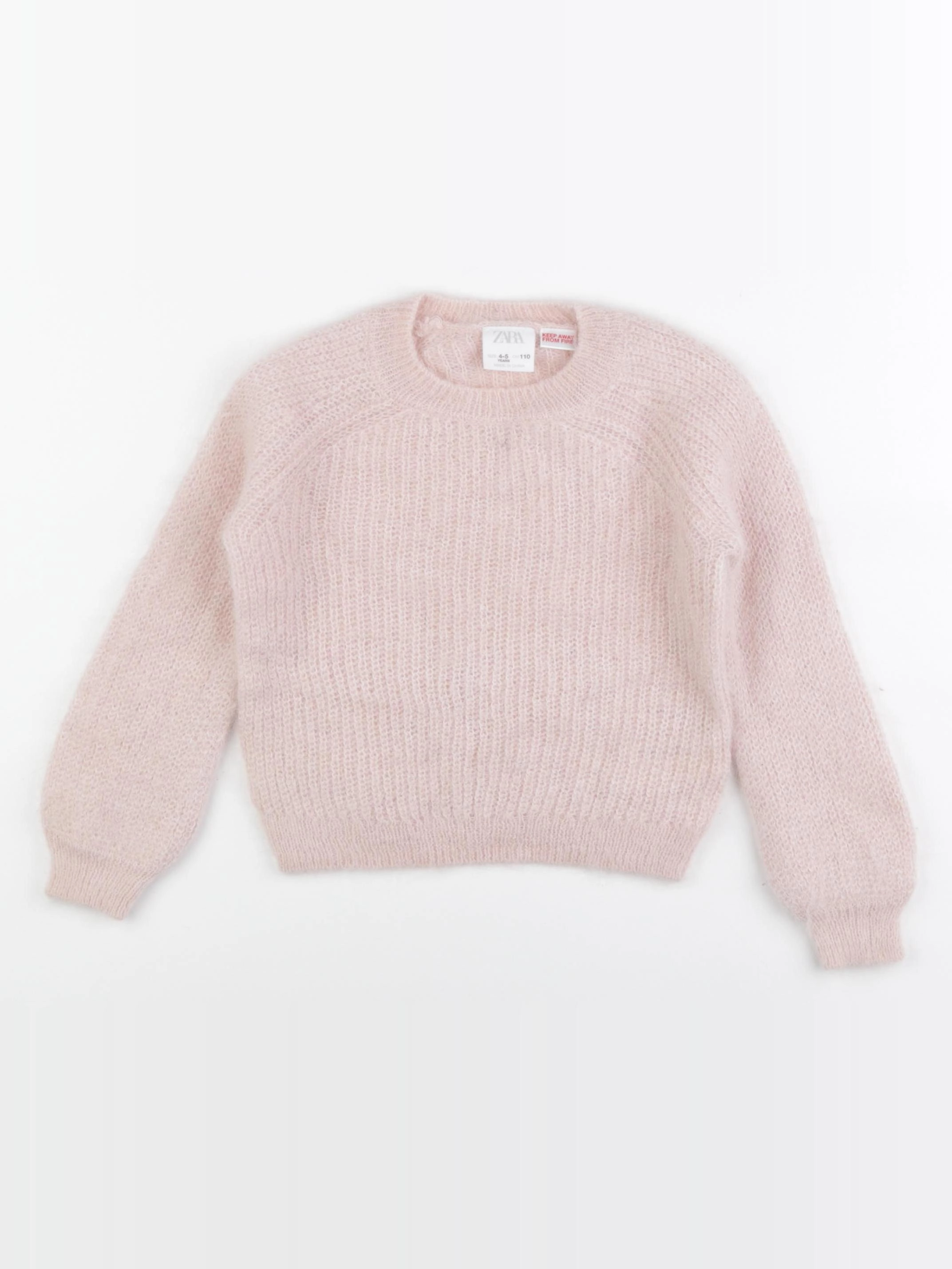 Zara - pull rose - 4/5 ans