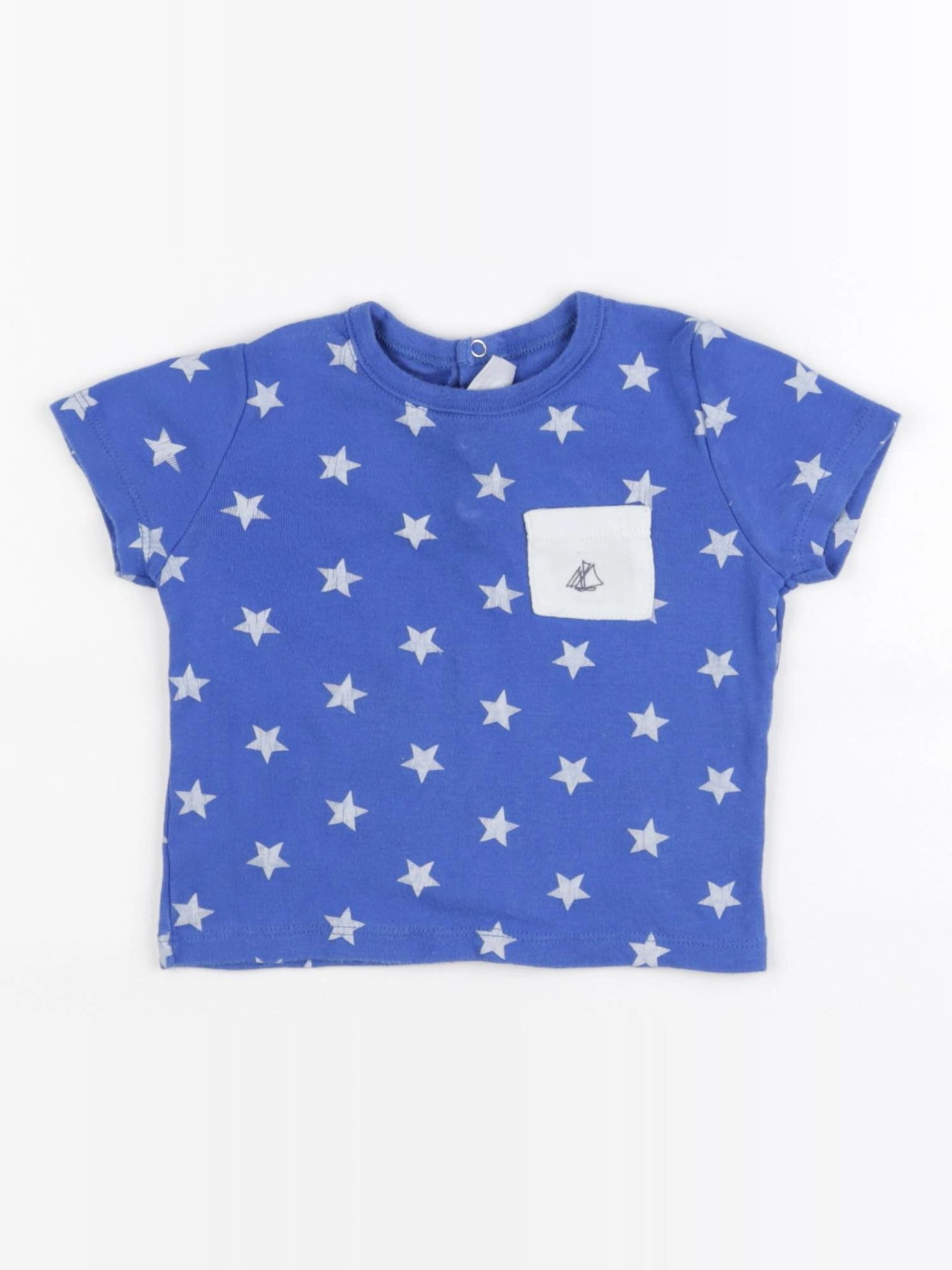 Petit Bateau - tee-shirt bleu - 18 mois