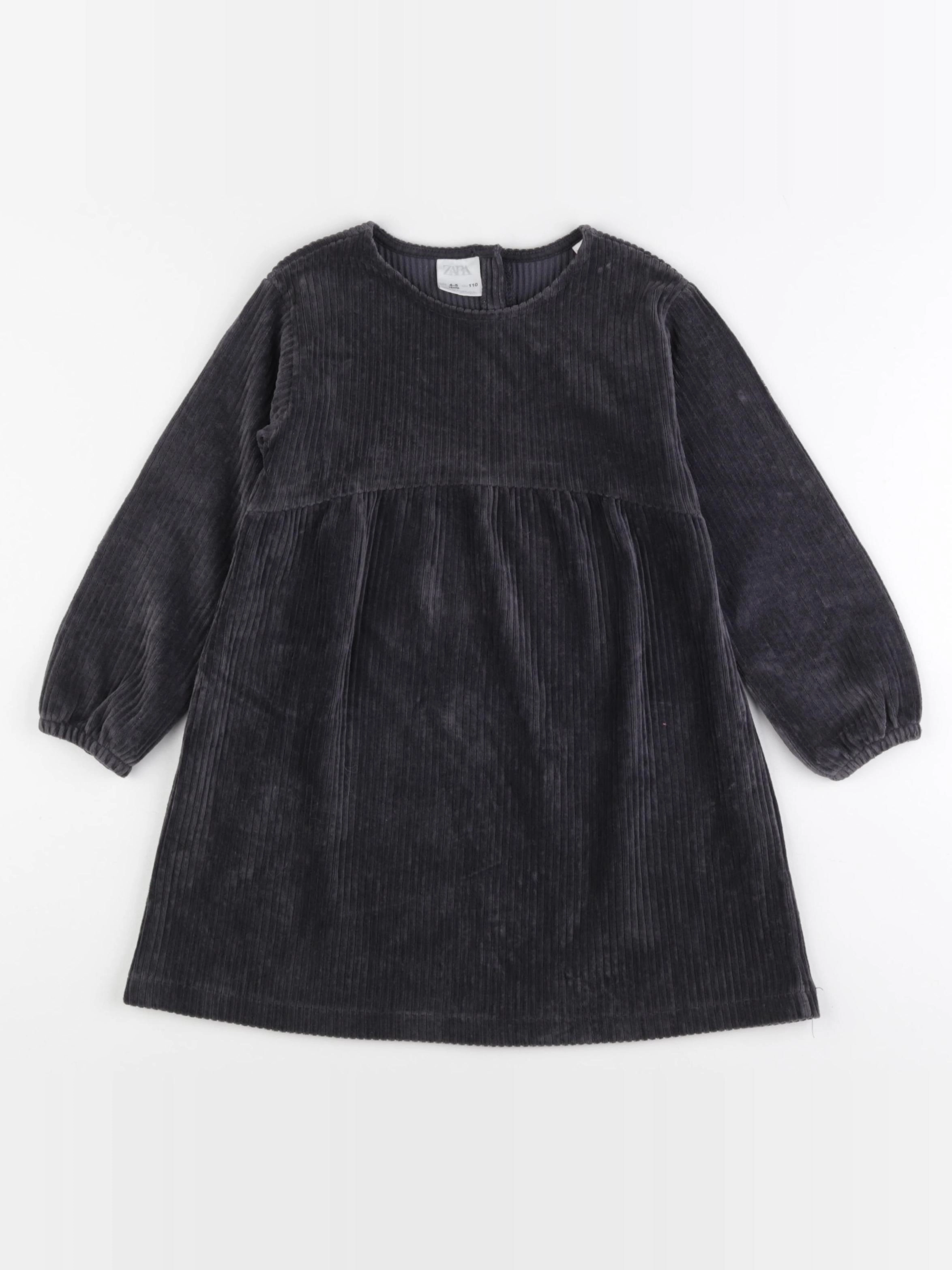 Zara - robe gris - 4/5 ans