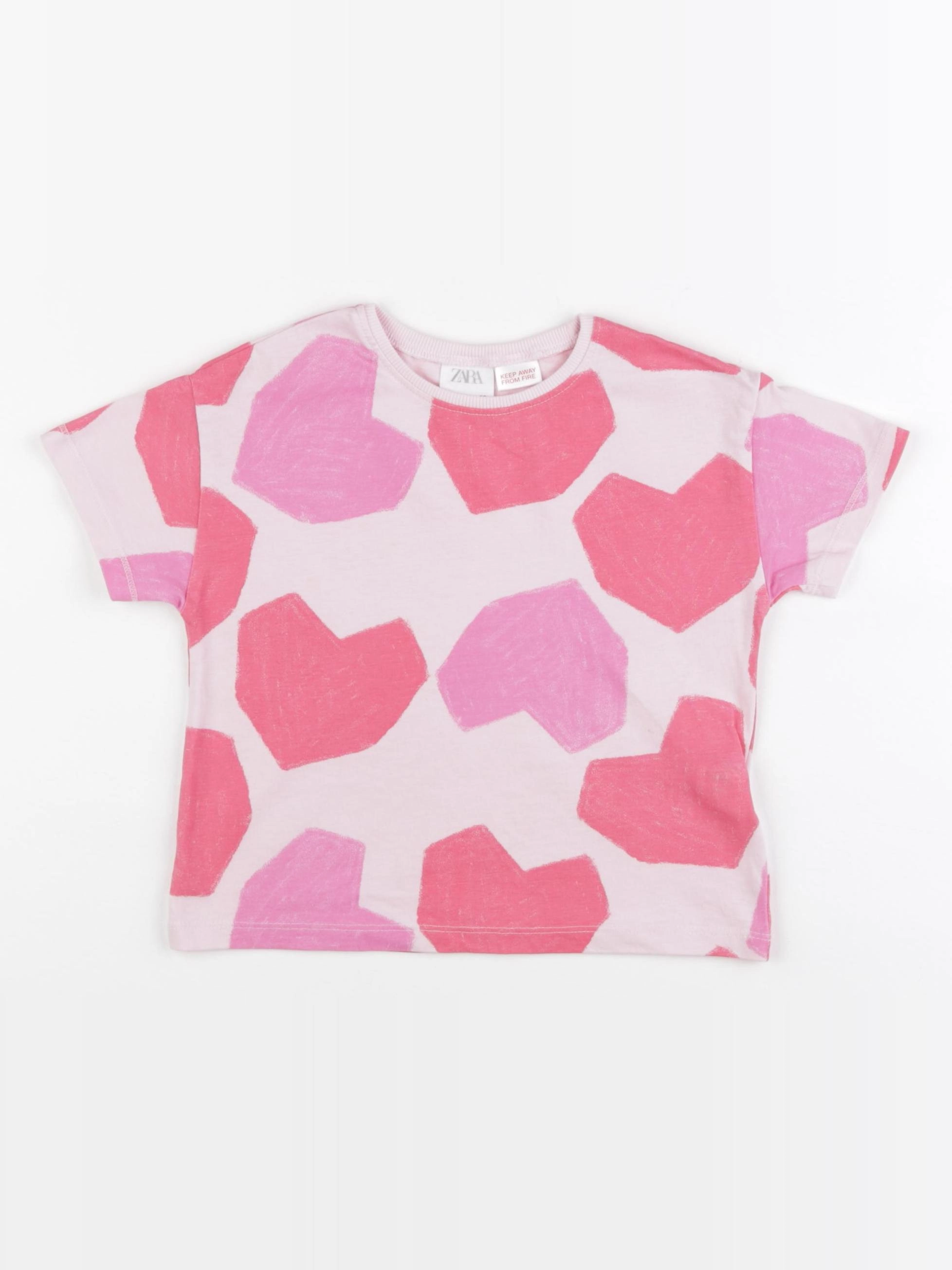 Zara - tee-shirt rose - 3 ans