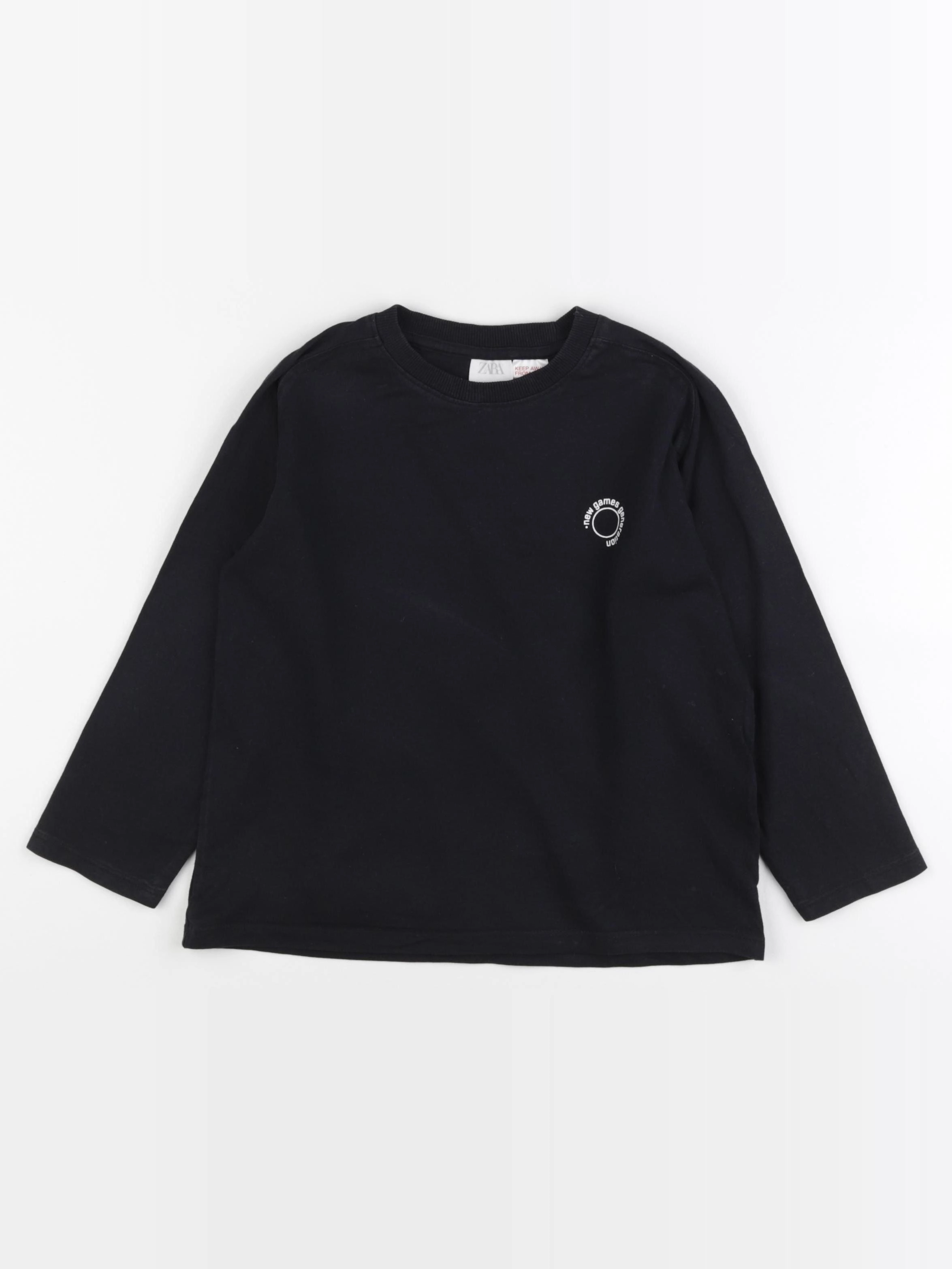 Zara - tee-shirt imprimé au dos noir - 6 ans