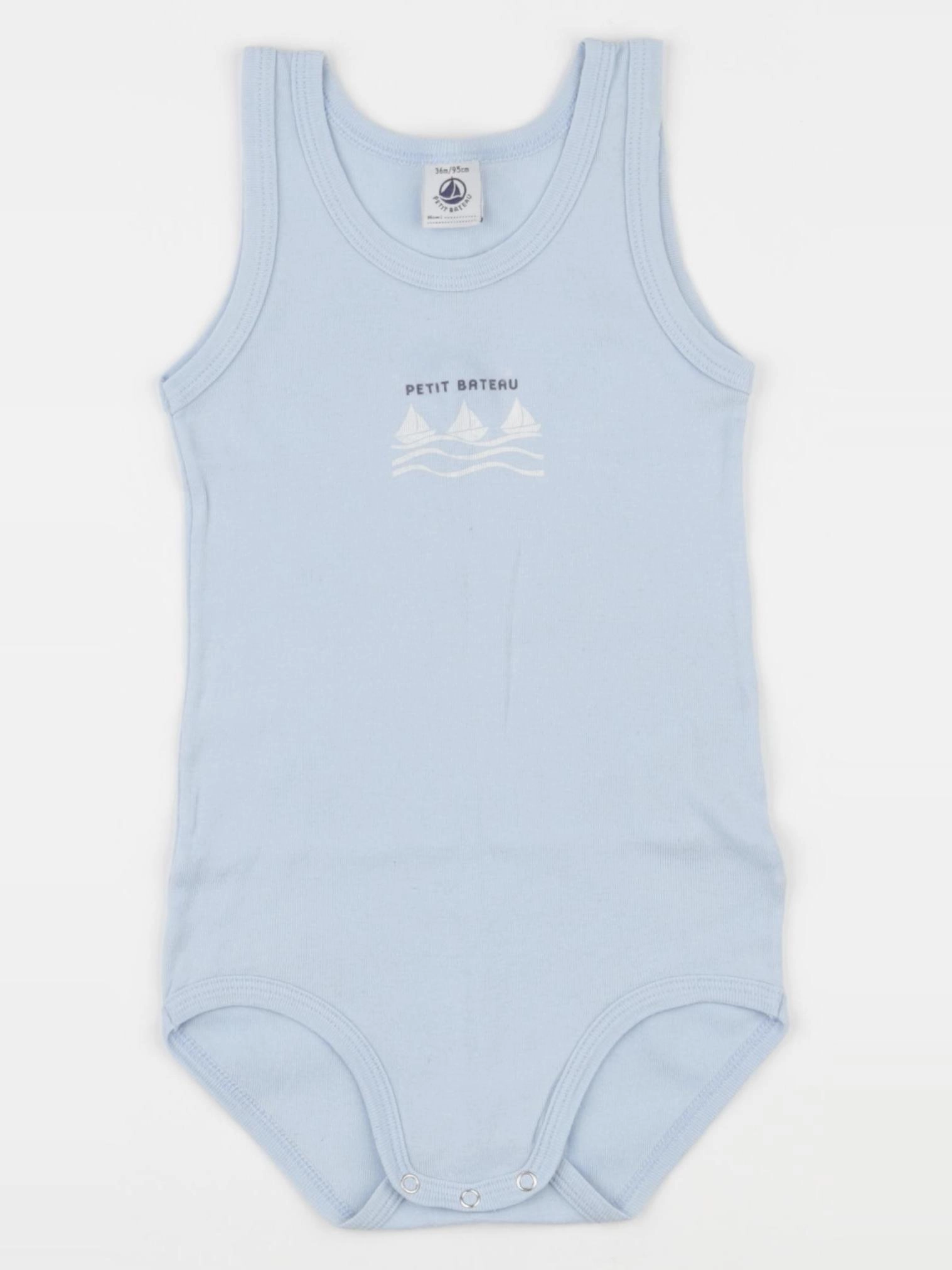 Petit Bateau - body bleu - 36 mois