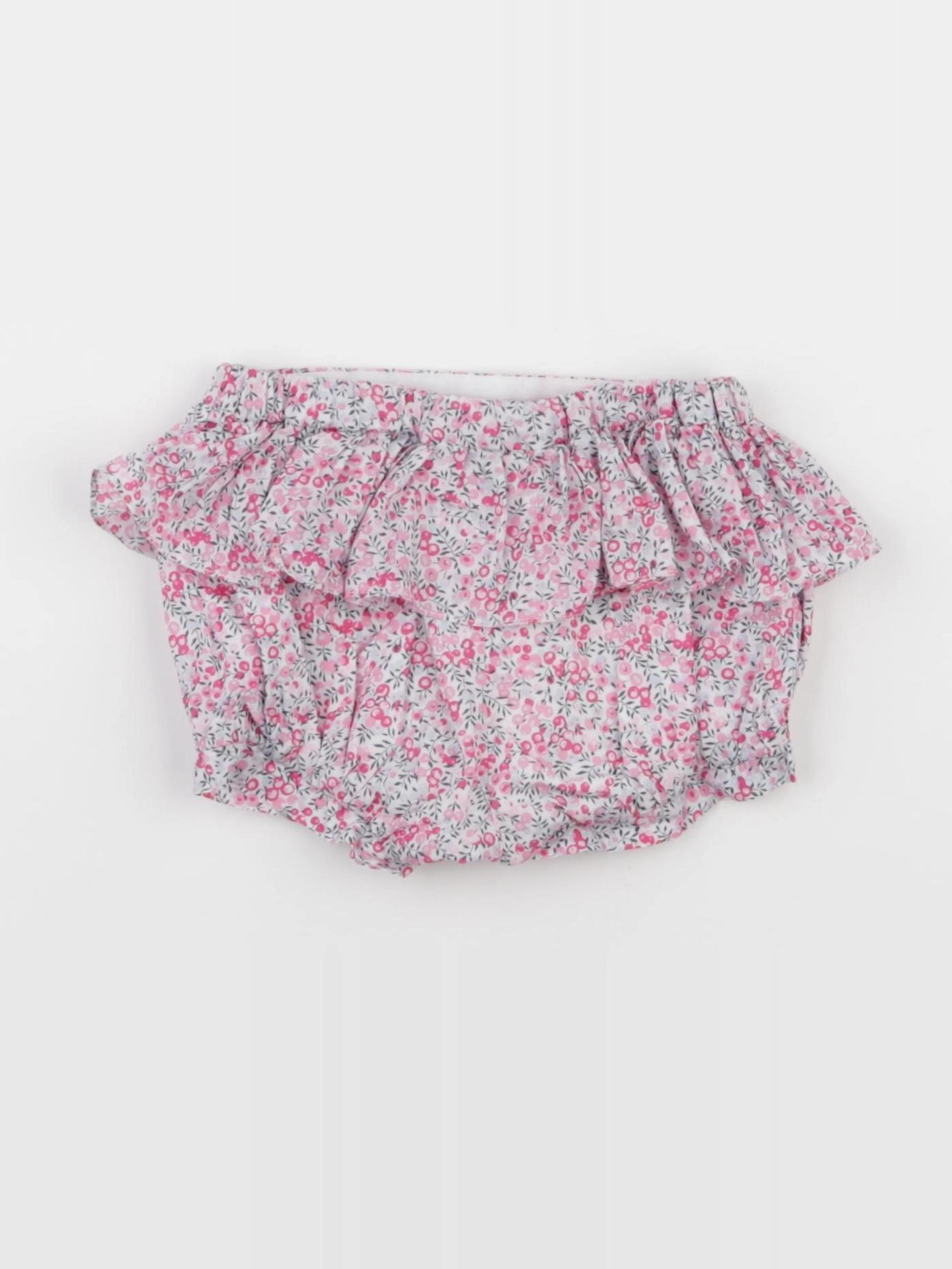 Jacadi - short volants au dos, liberty rose - 3 mois