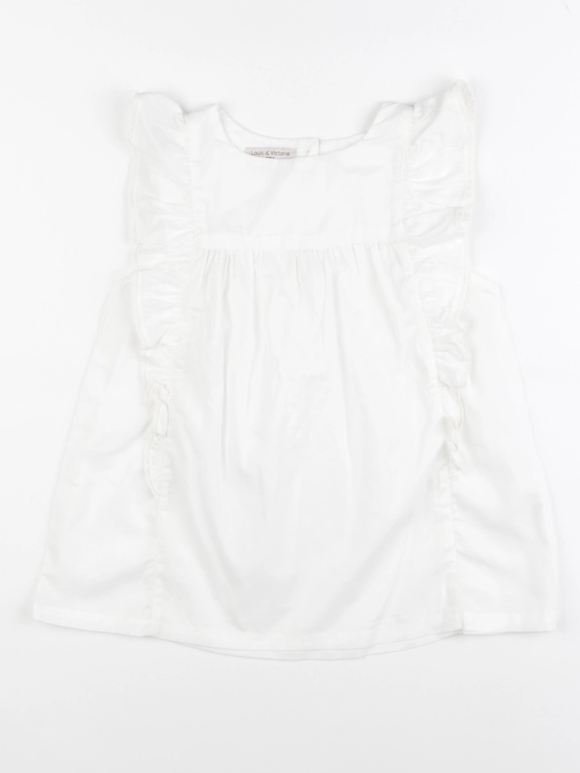 Louis et Victorie - blouse blanc - 8 ans