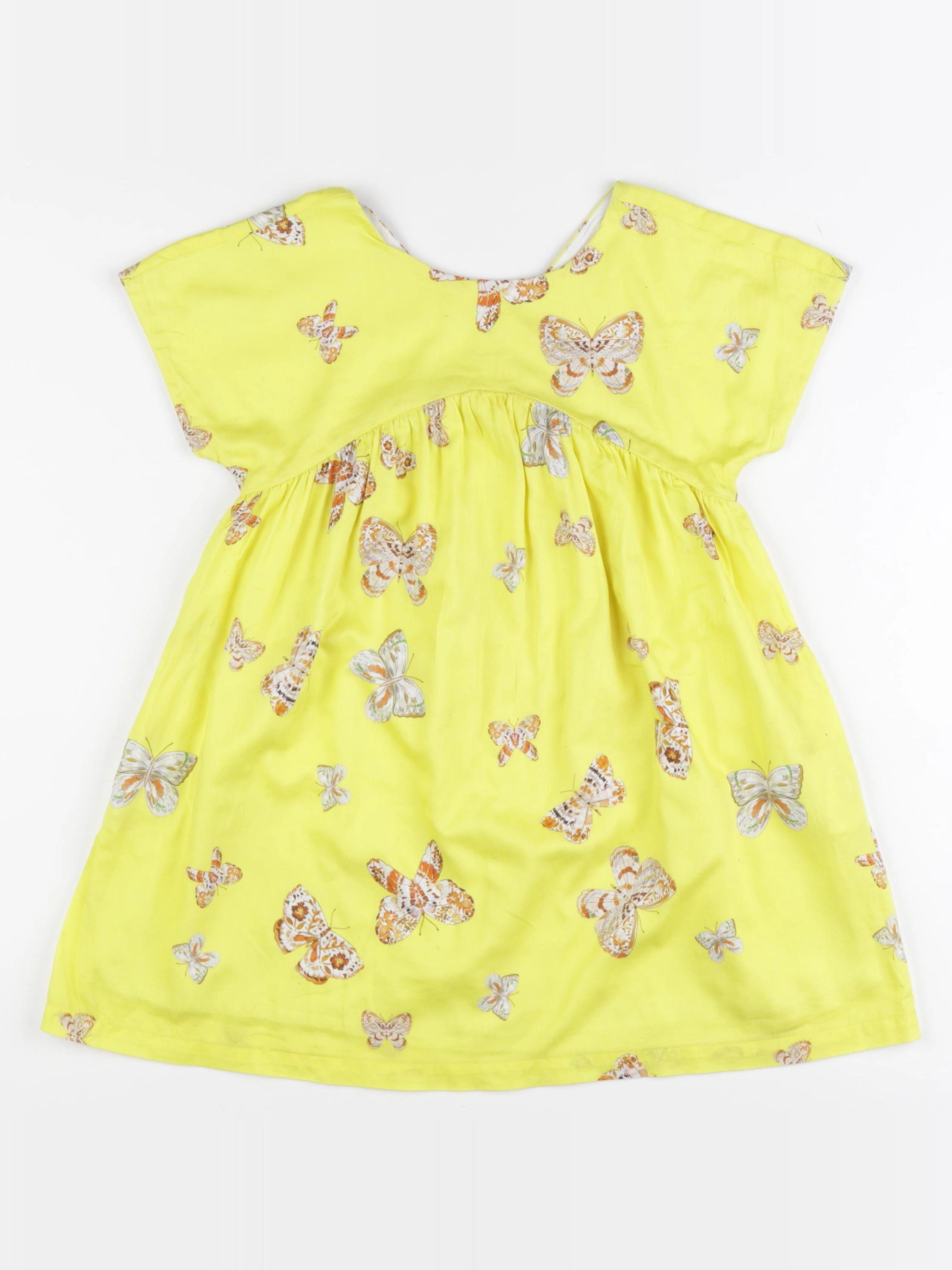 Zara - robe jaune fluo - 6 ans