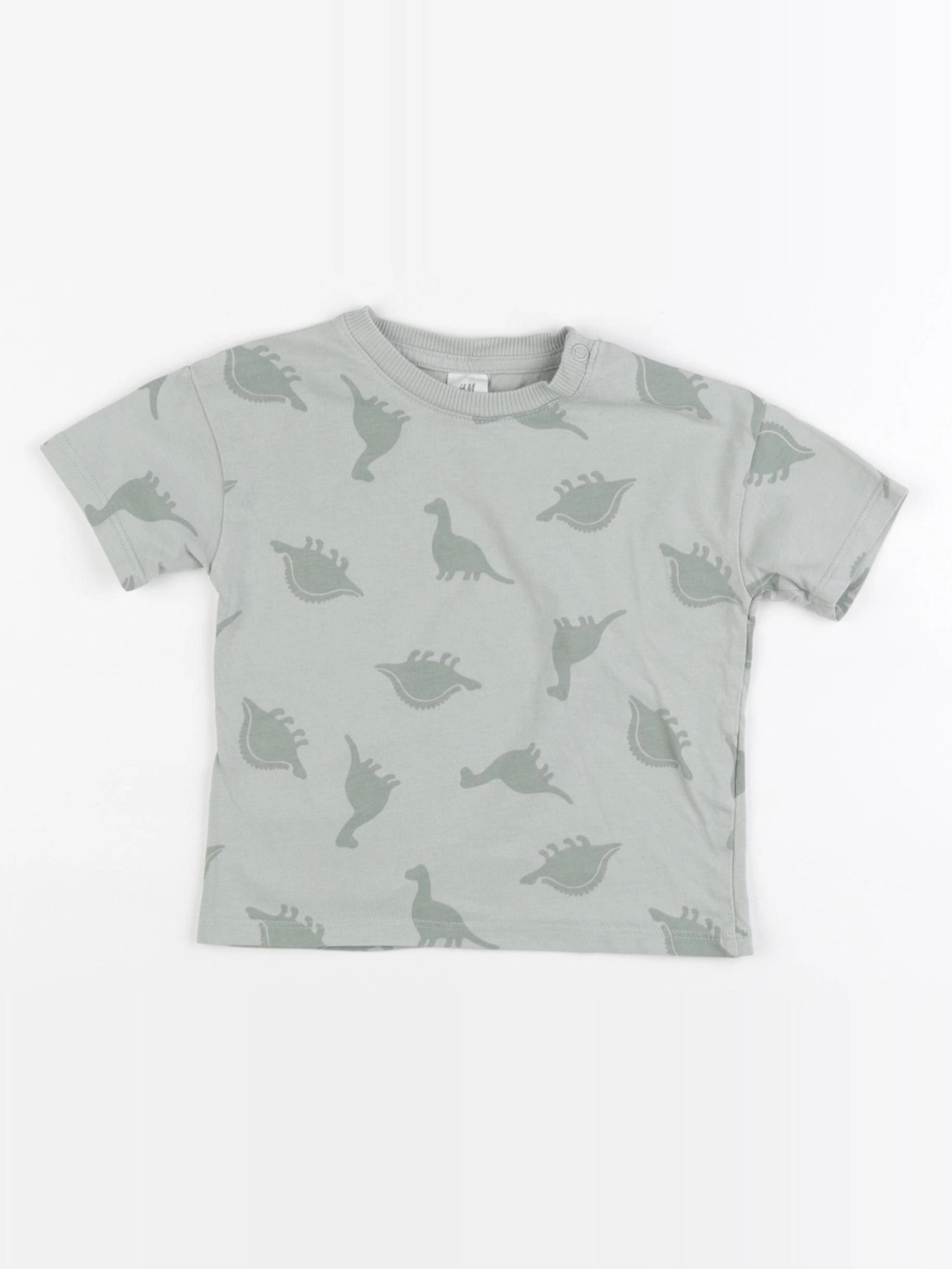 H&M - tee-shirt vert - 9/12 mois