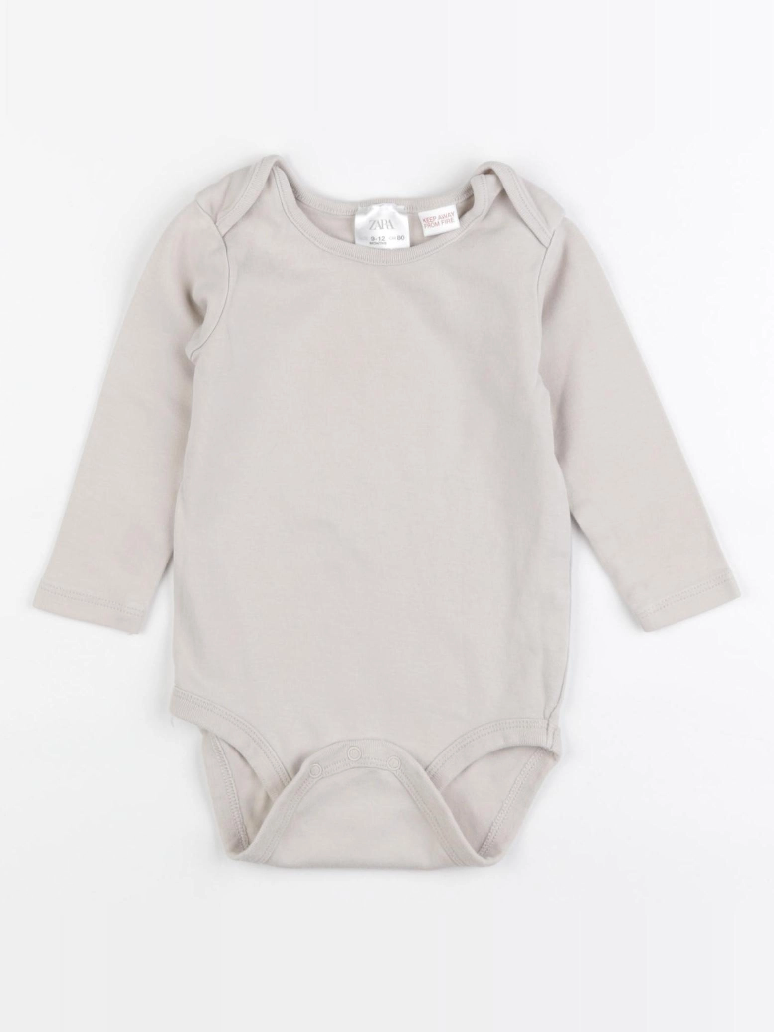 Zara - body beige - 9/12 mois