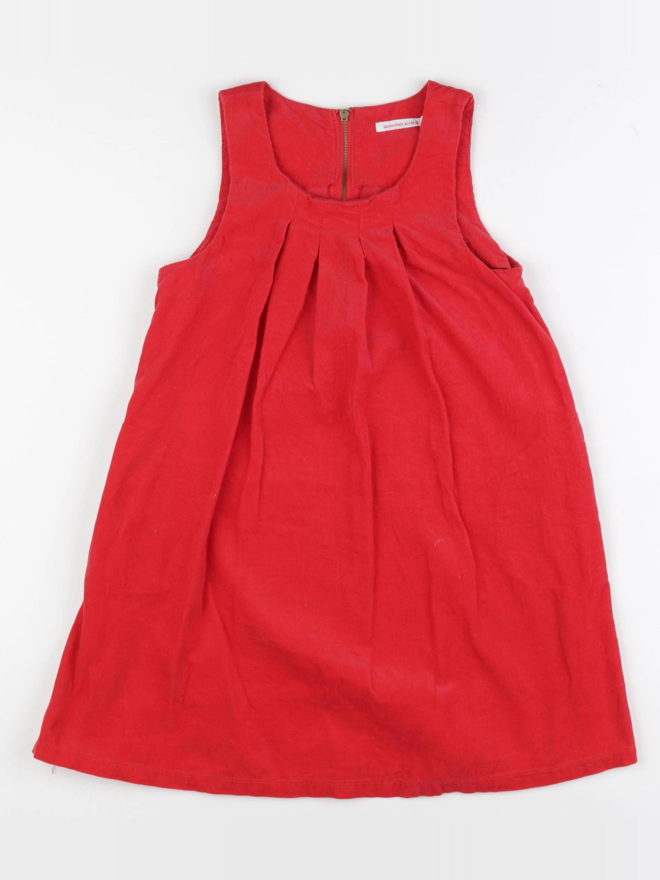 Monoprix - robe rouge - 8 ans