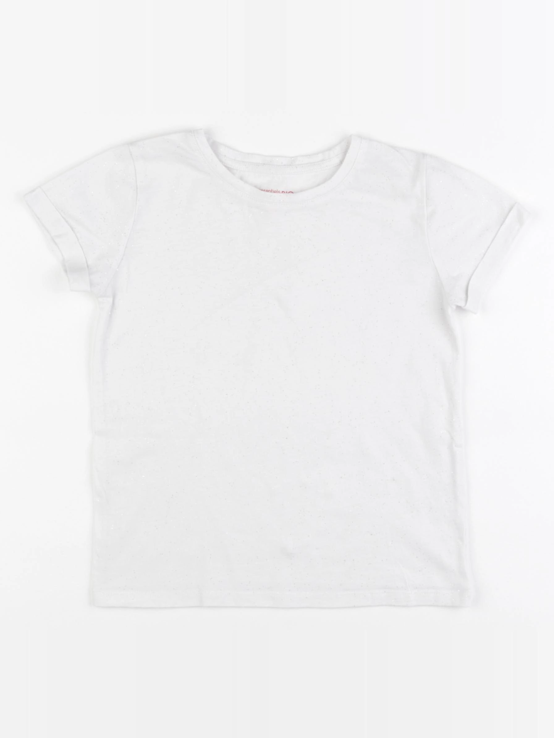 Monoprix - tee-shirt blanc, argent - 6 ans