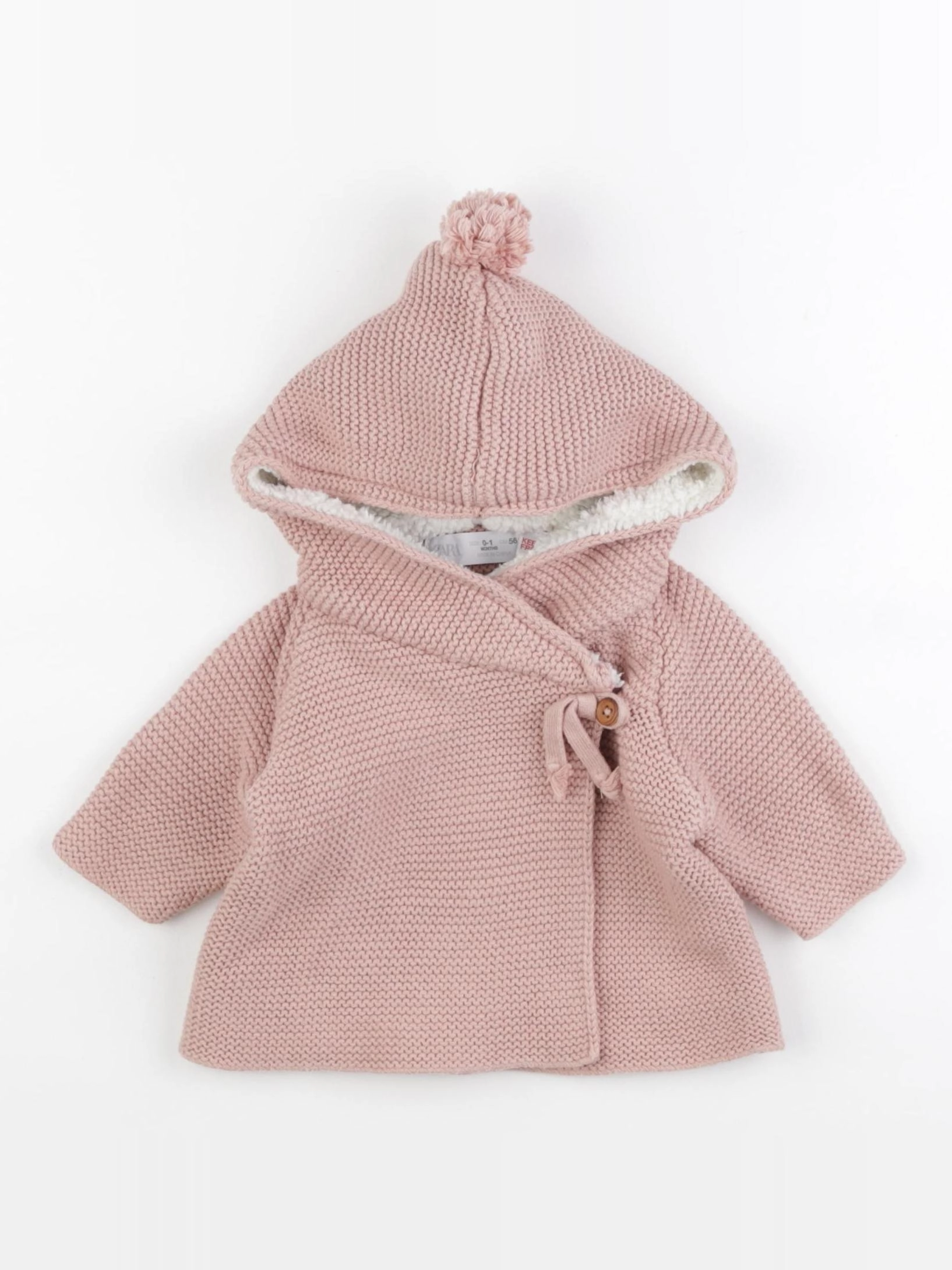 Zara - veste rose - 0/1 mois