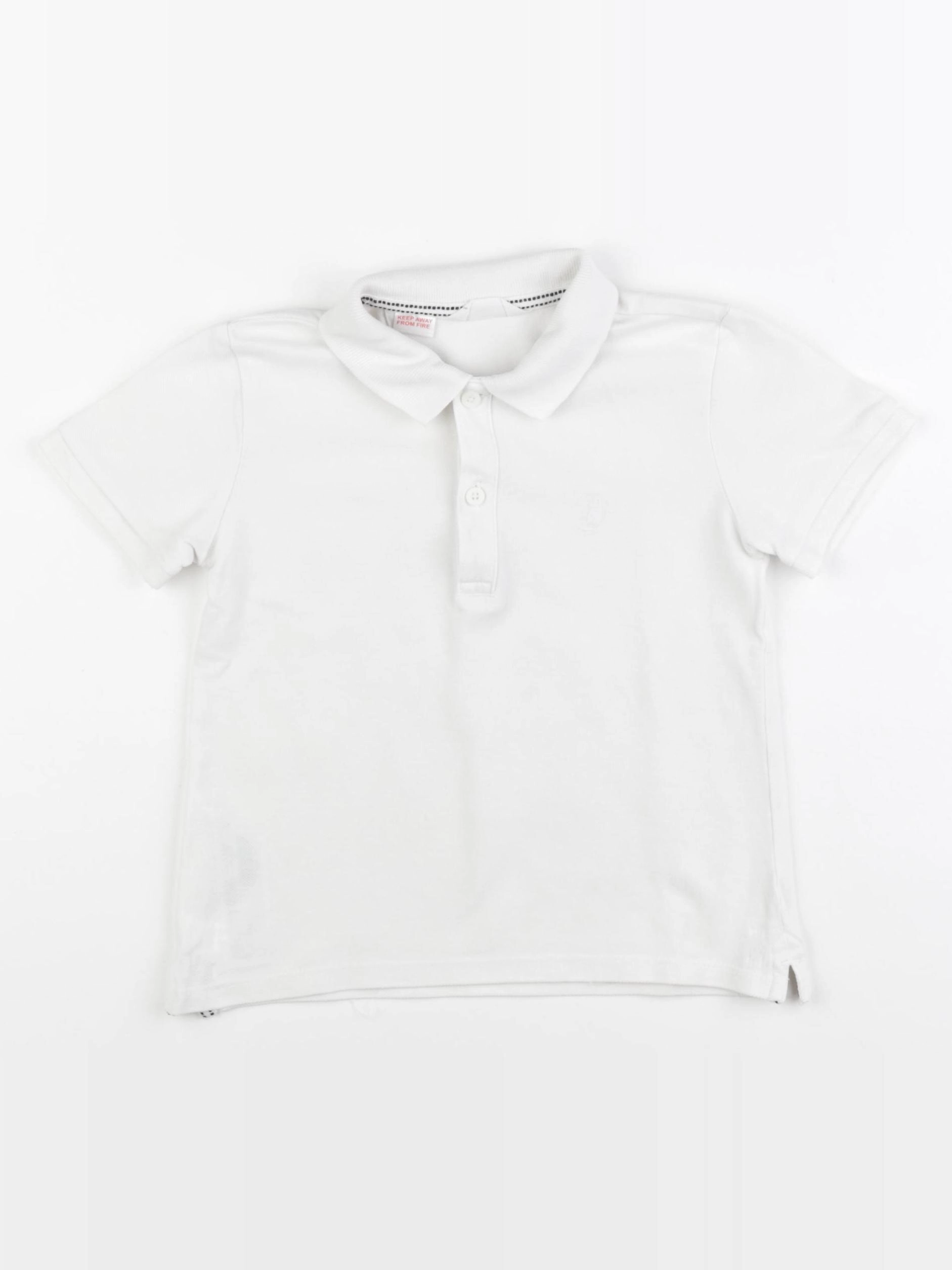 Mango - polo blanc - 3/4 ans