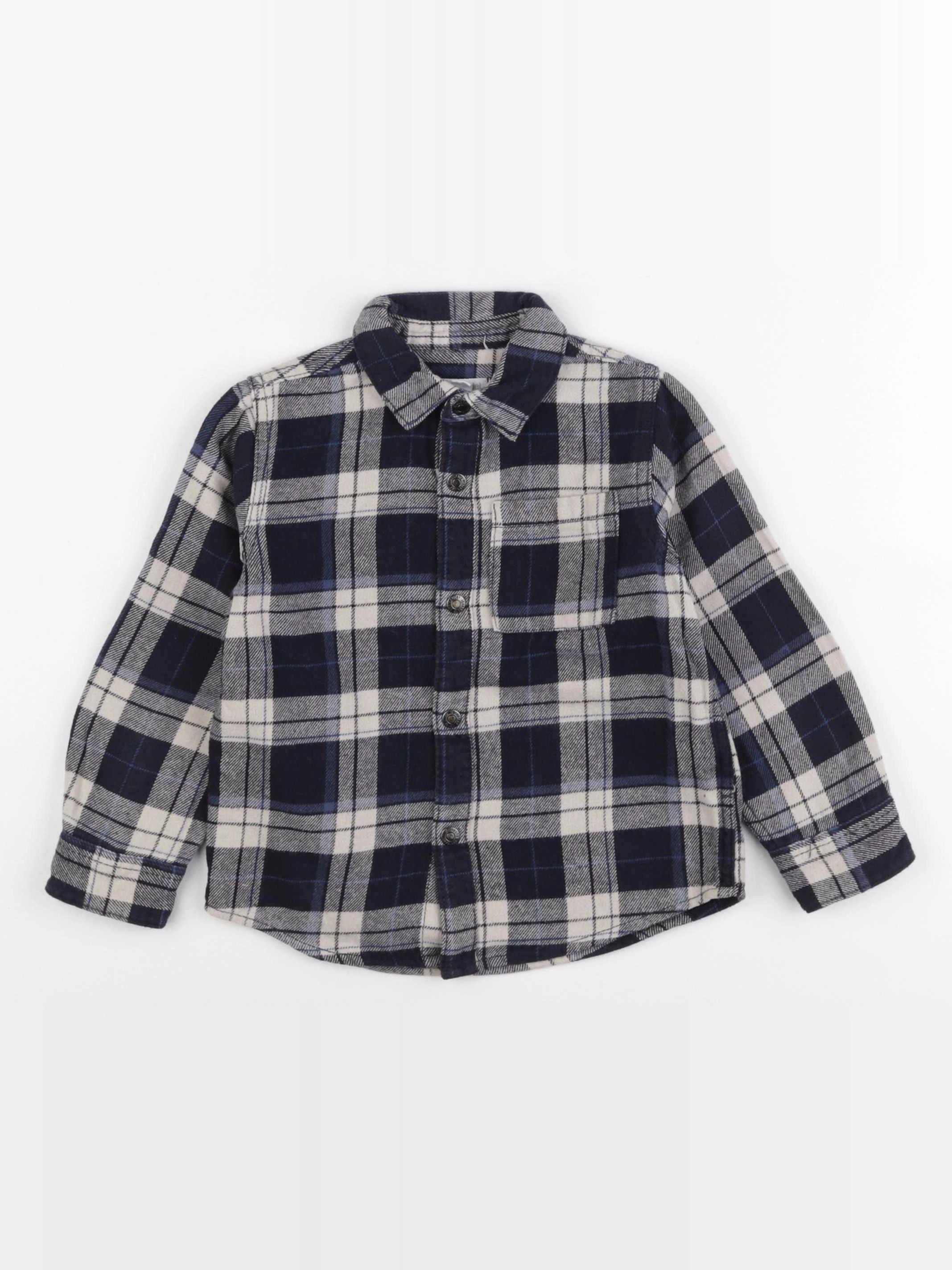 Vertbaudet - chemise bleu - 4 ans