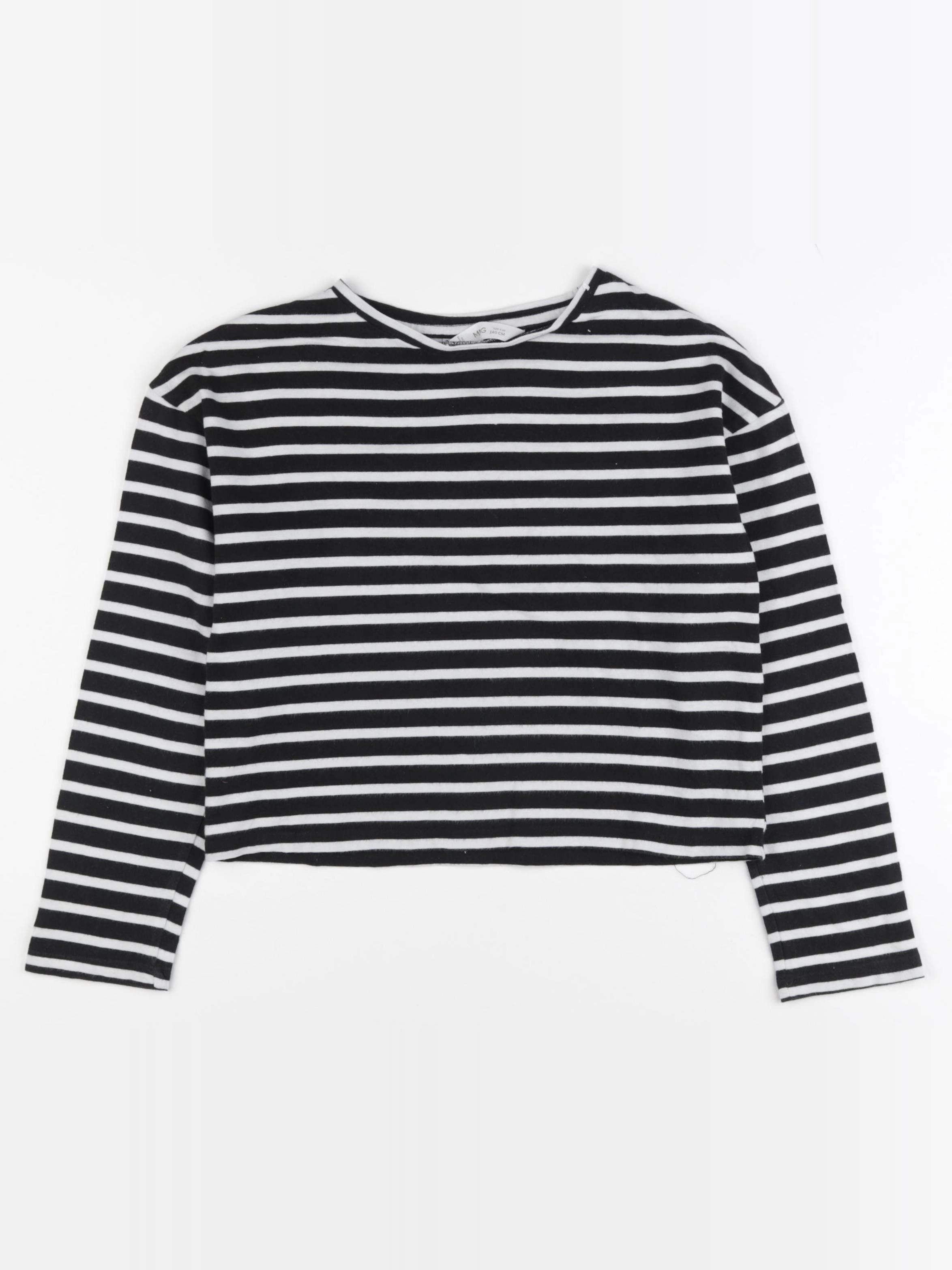 Mango - tee-shirt bleu - 9/10 ans