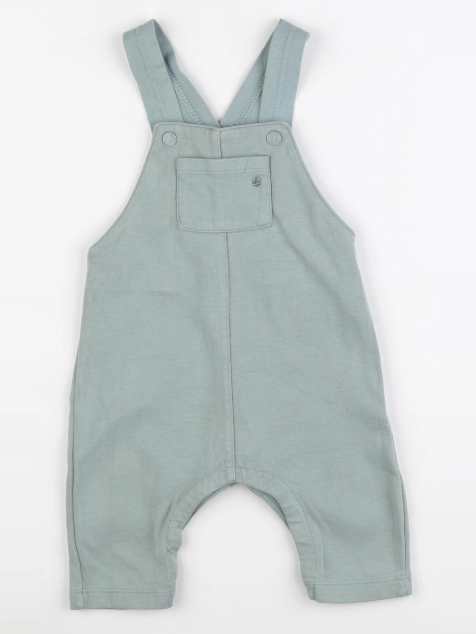 Petit Bateau - salopette vert - 6 mois