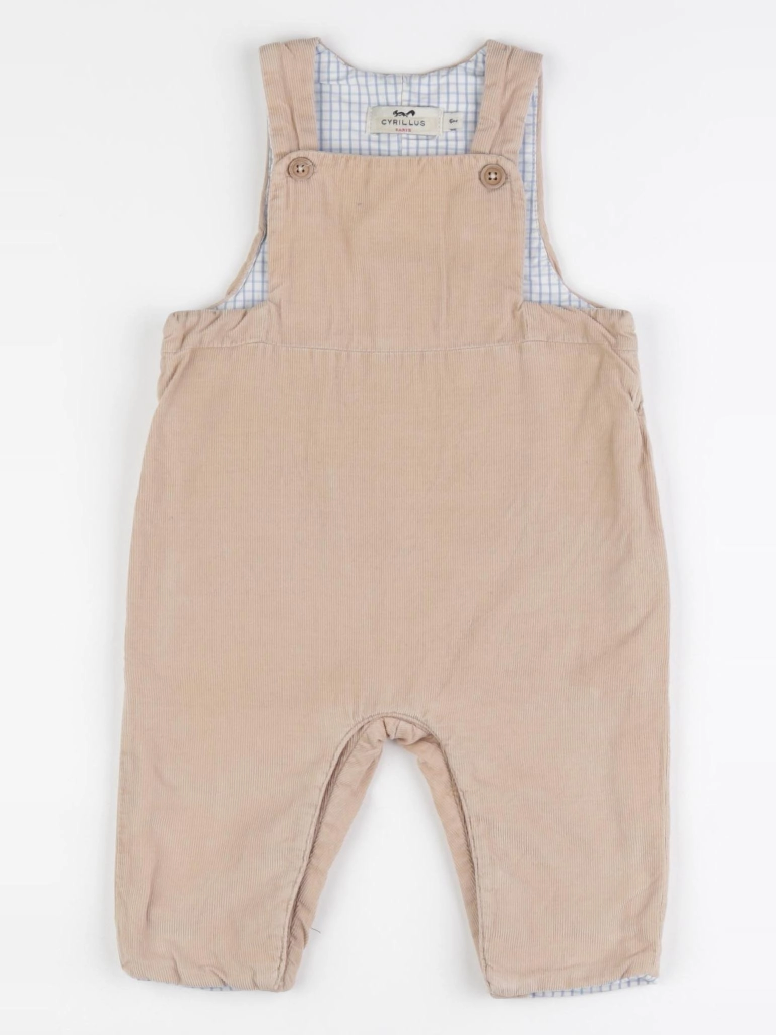 Cyrillus - salopette beige - 6 mois