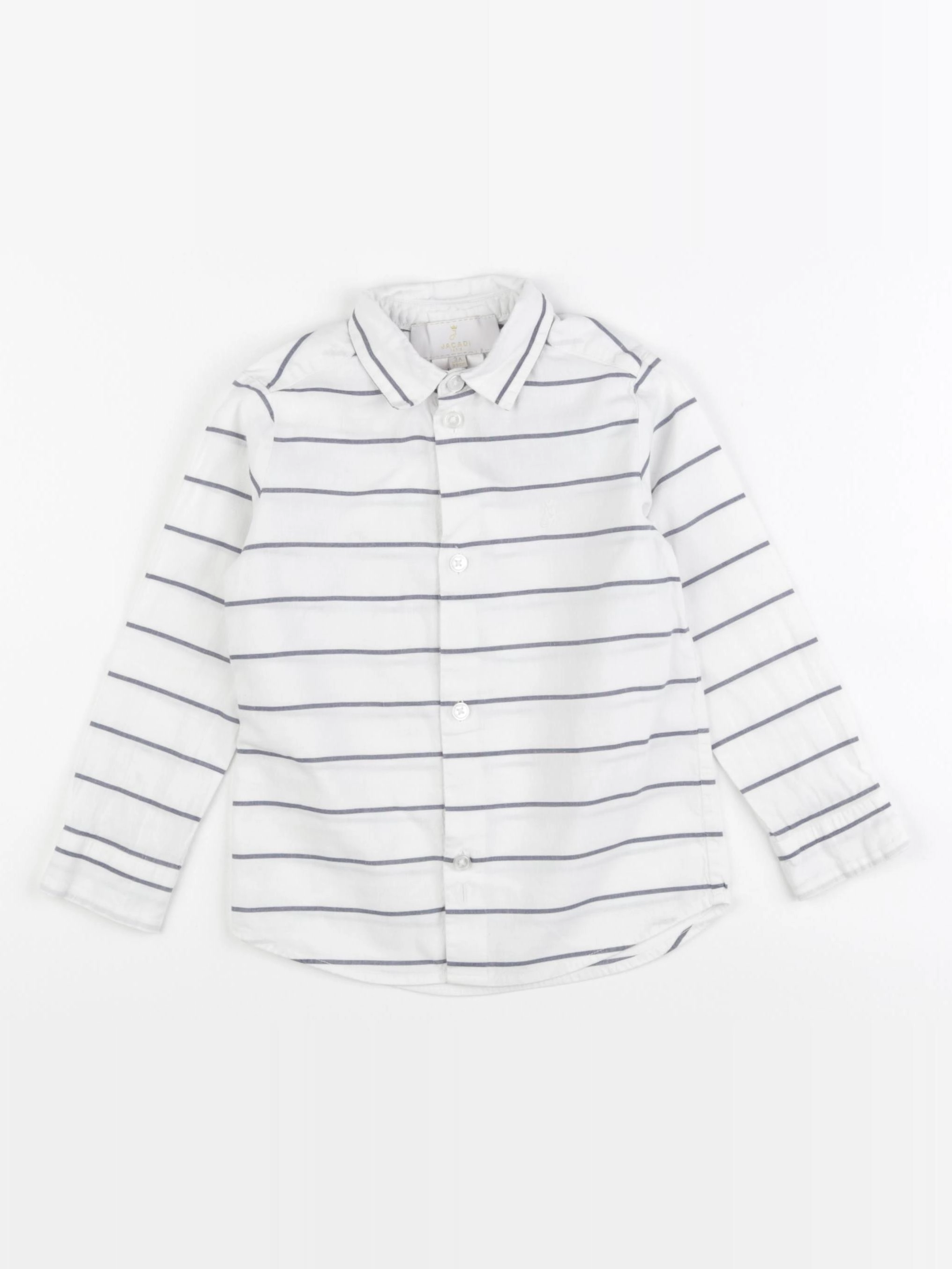 Jacadi - chemise blanc, bleu - 3 ans