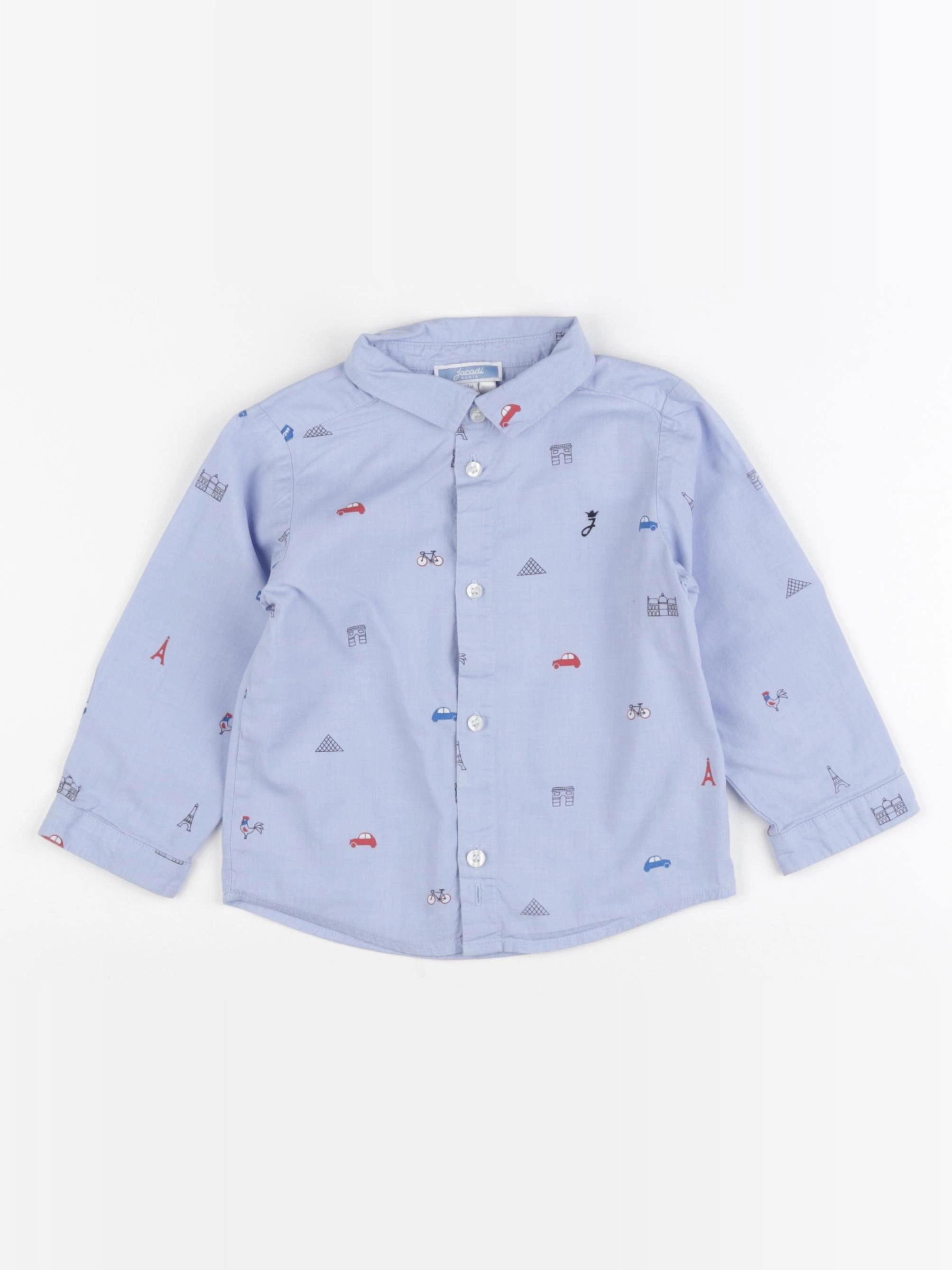 Jacadi - chemise bleu - 18 mois