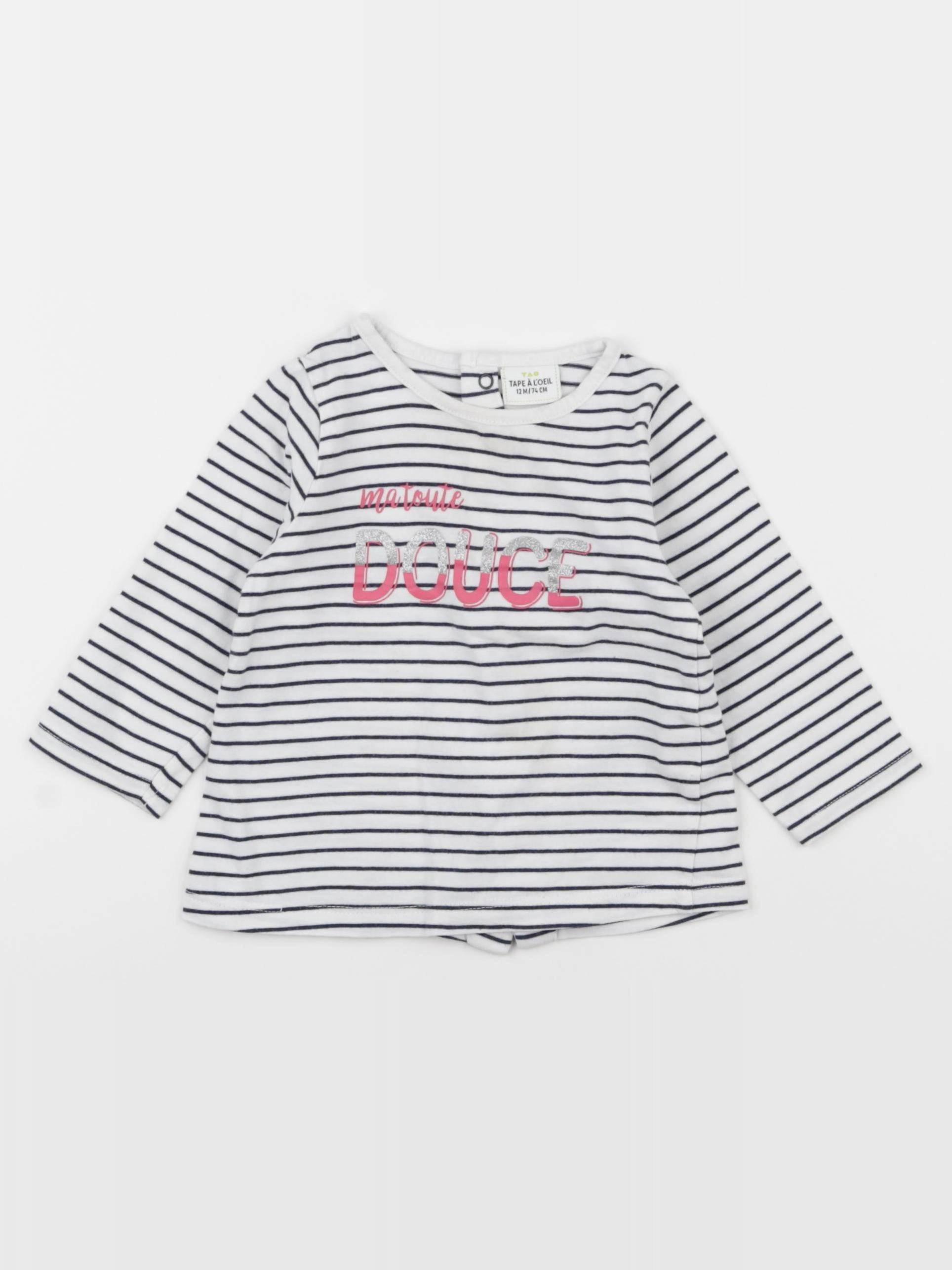 Tape à l'oeil - tee-shirt bleu - 12 mois