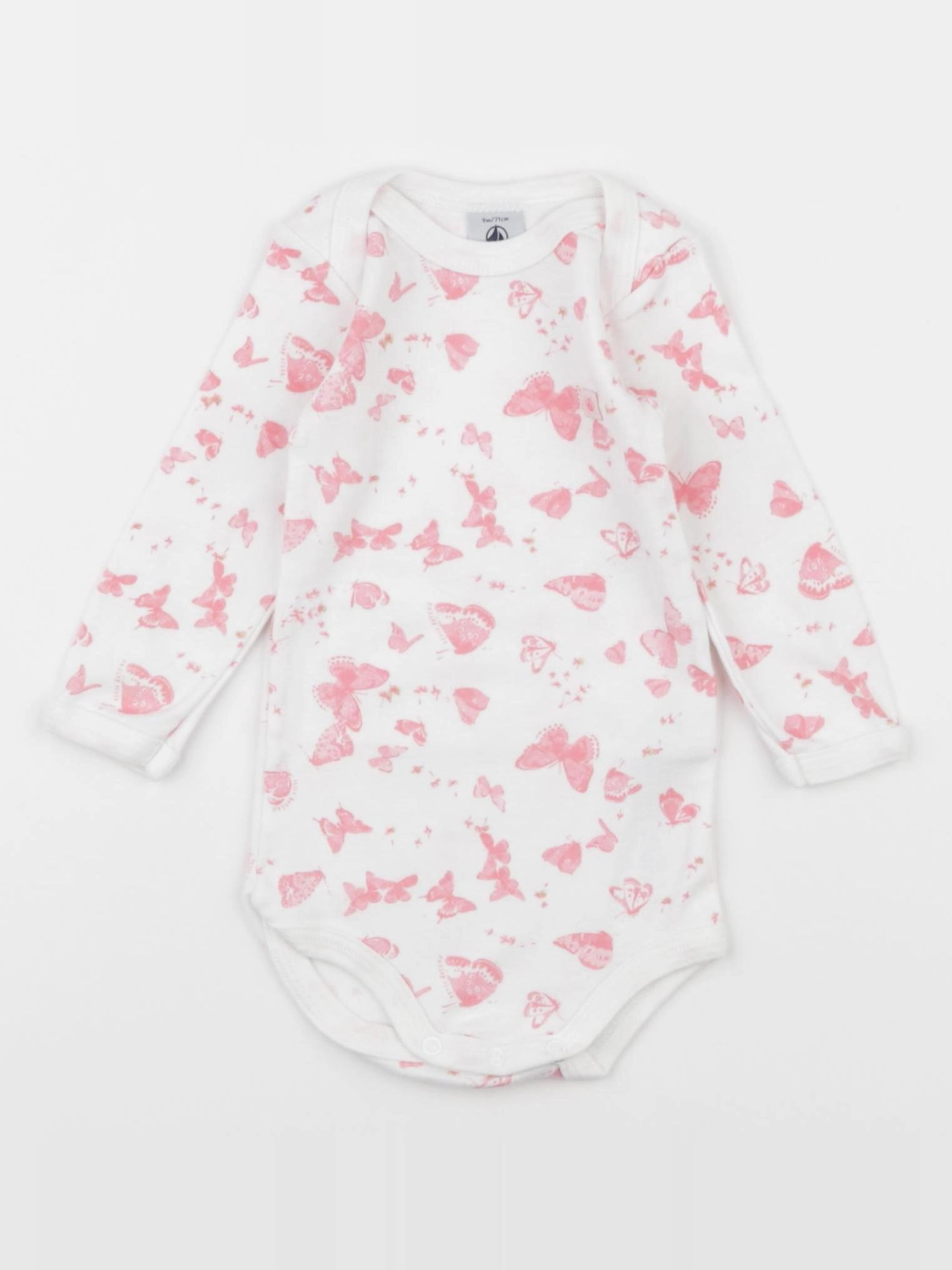 Petit Bateau - body rose - 9 mois