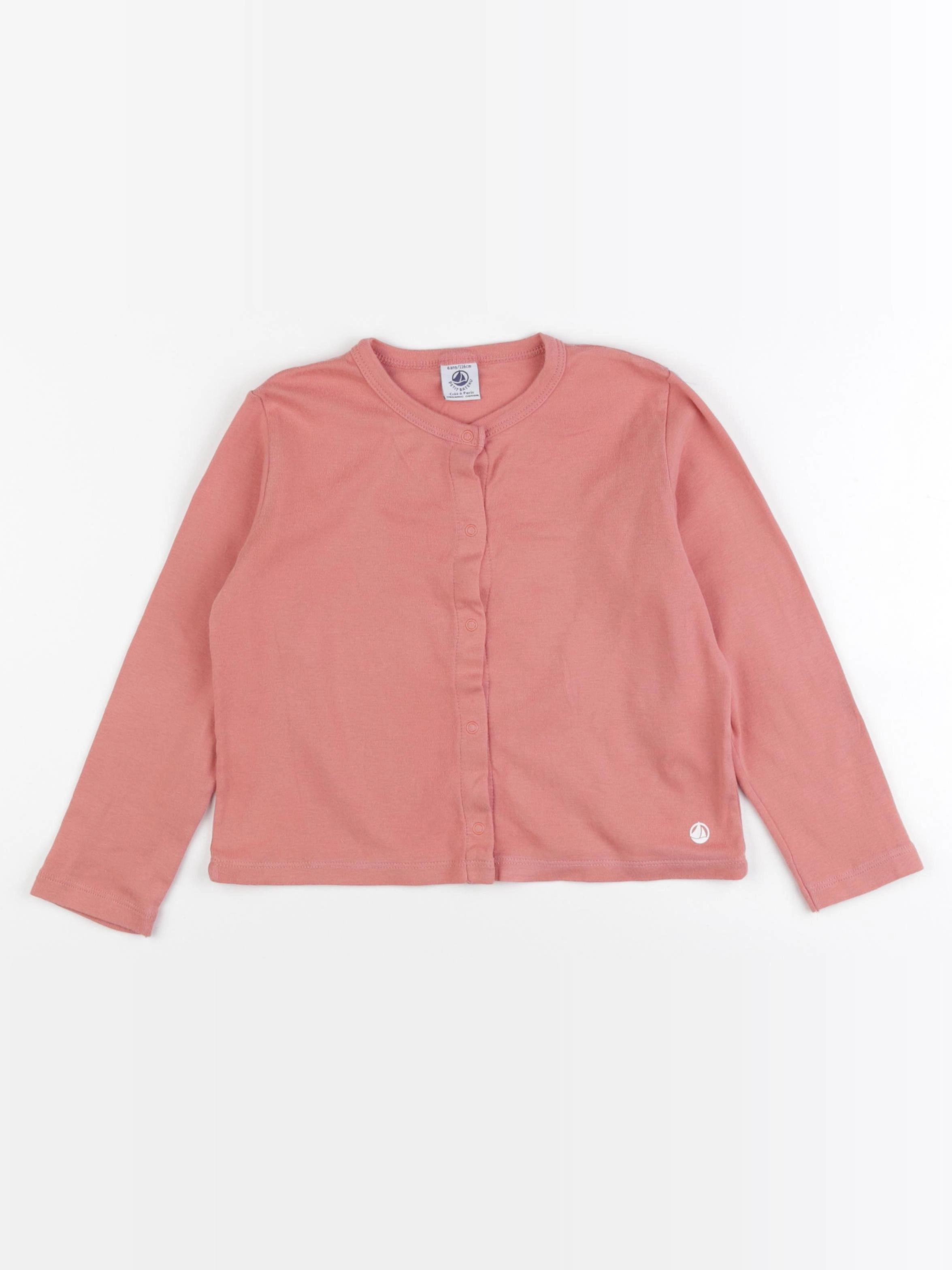 Petit Bateau - tee-shirt rose - 6 ans